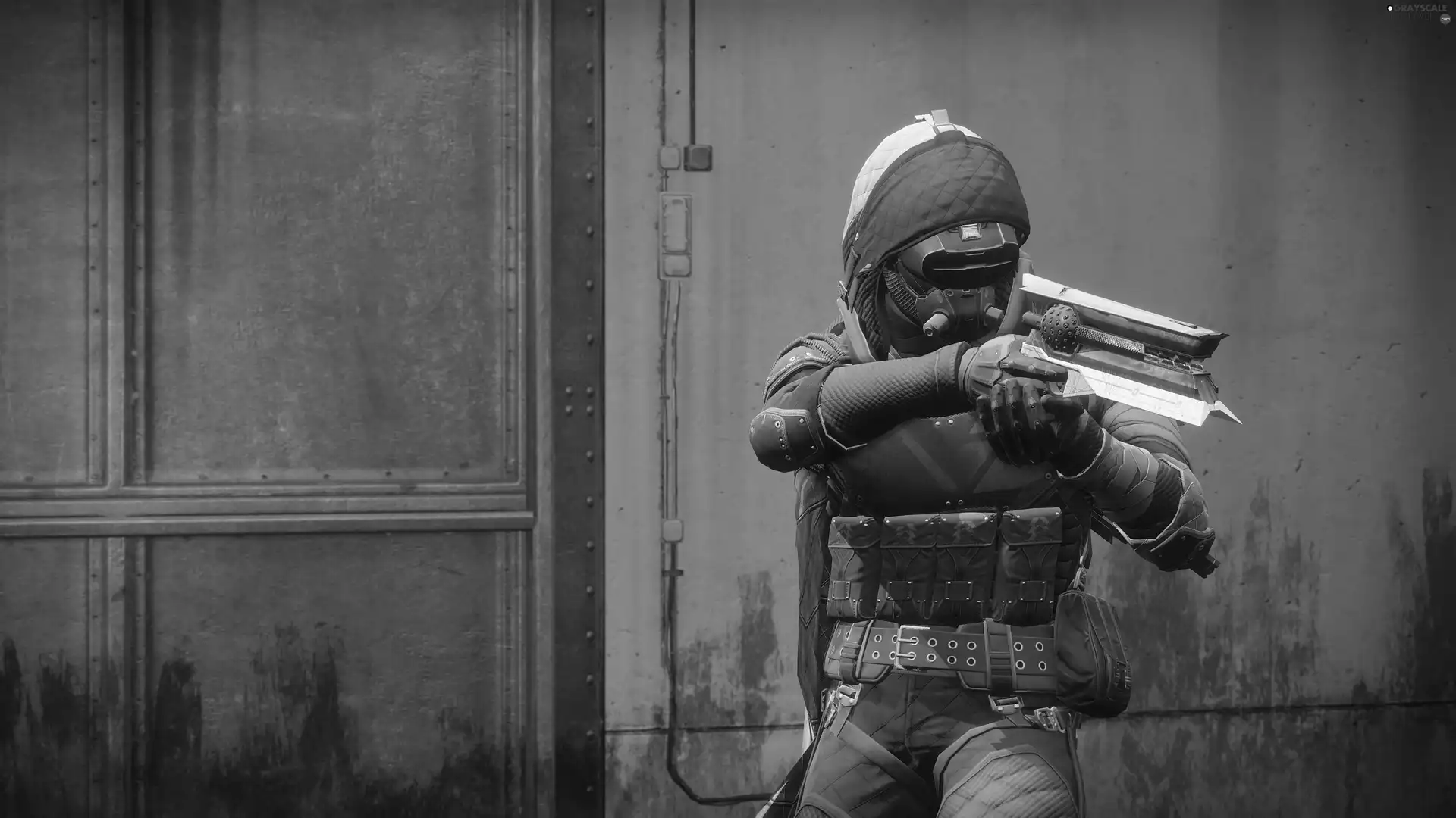 Weapons, form, game, Destiny 2, wall, hunter