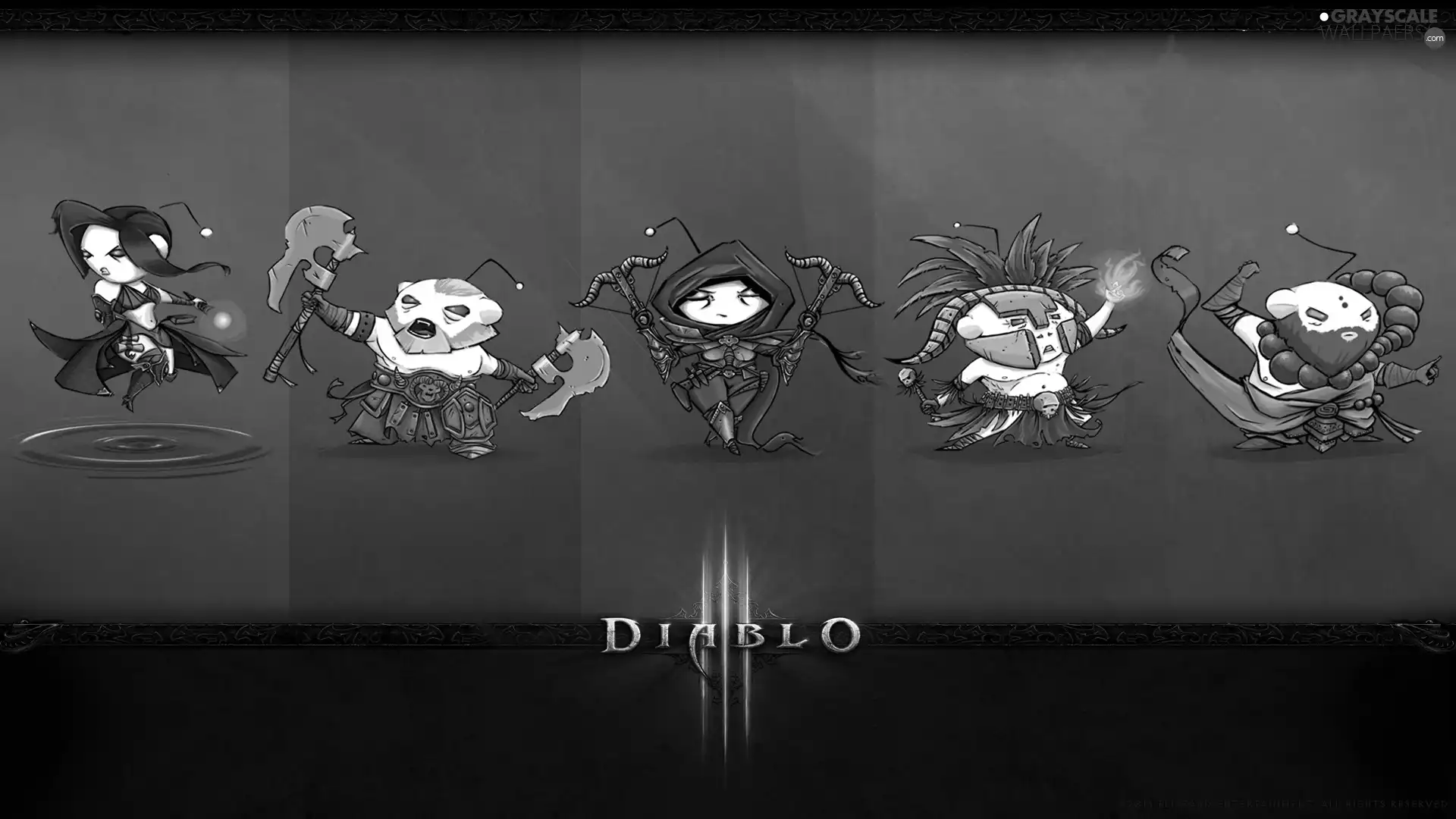 Funny, game, Diablo 3, warriors