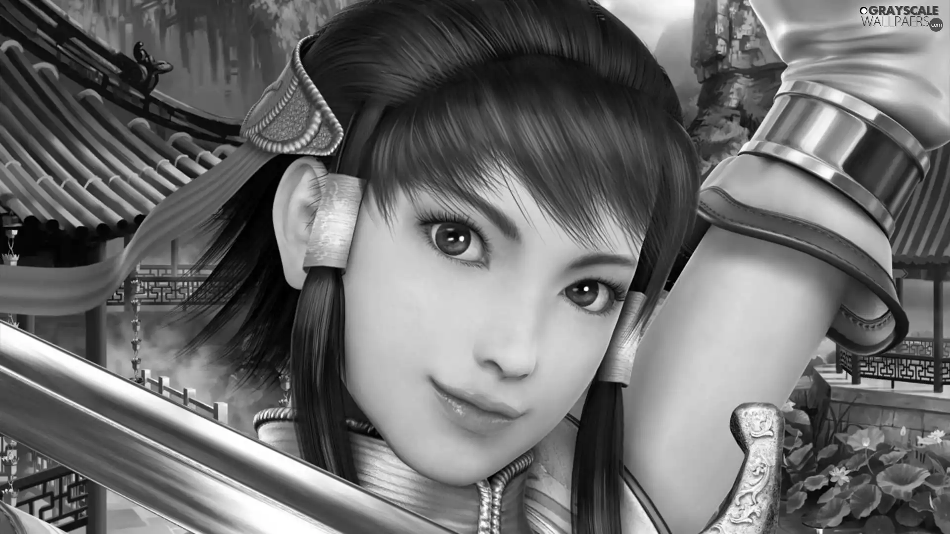 Dojo, sword, Xianghua, Soul Calibur, Women