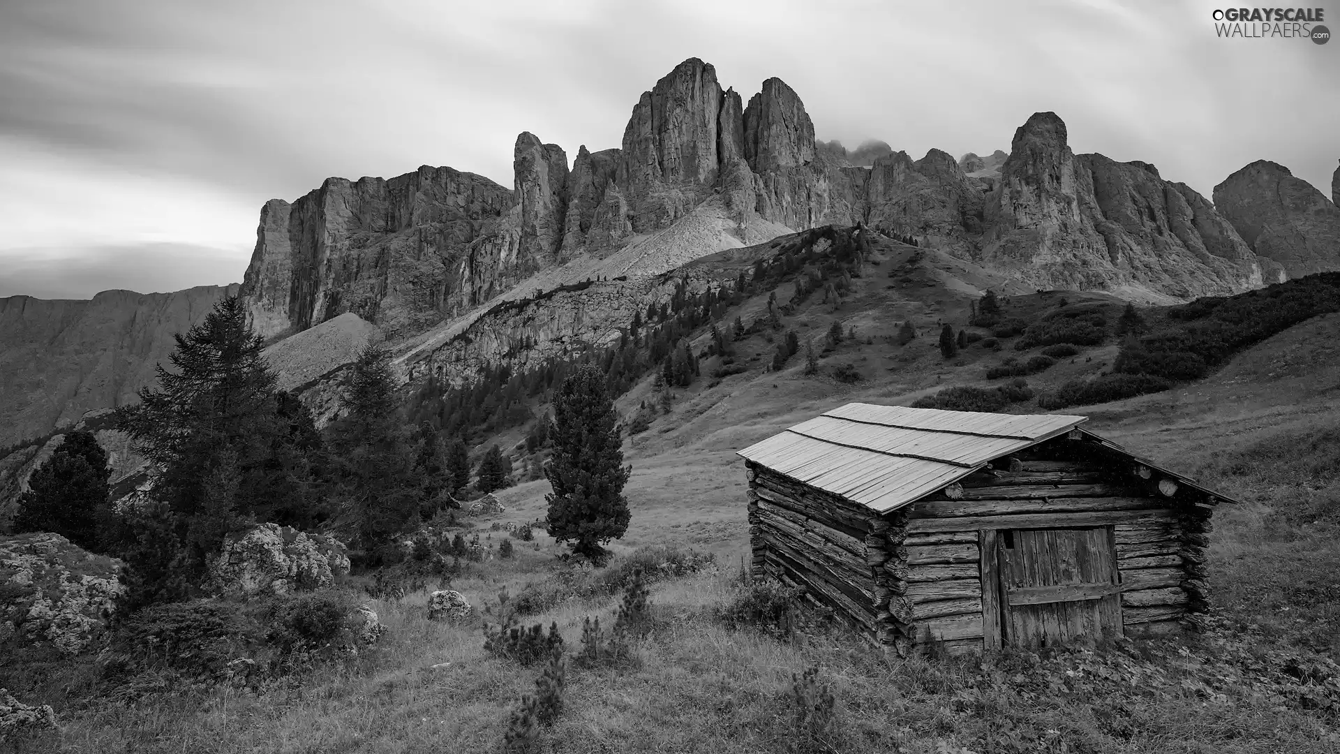 The Hills, Meadow, Dolomites, Italy, Mountains, cote