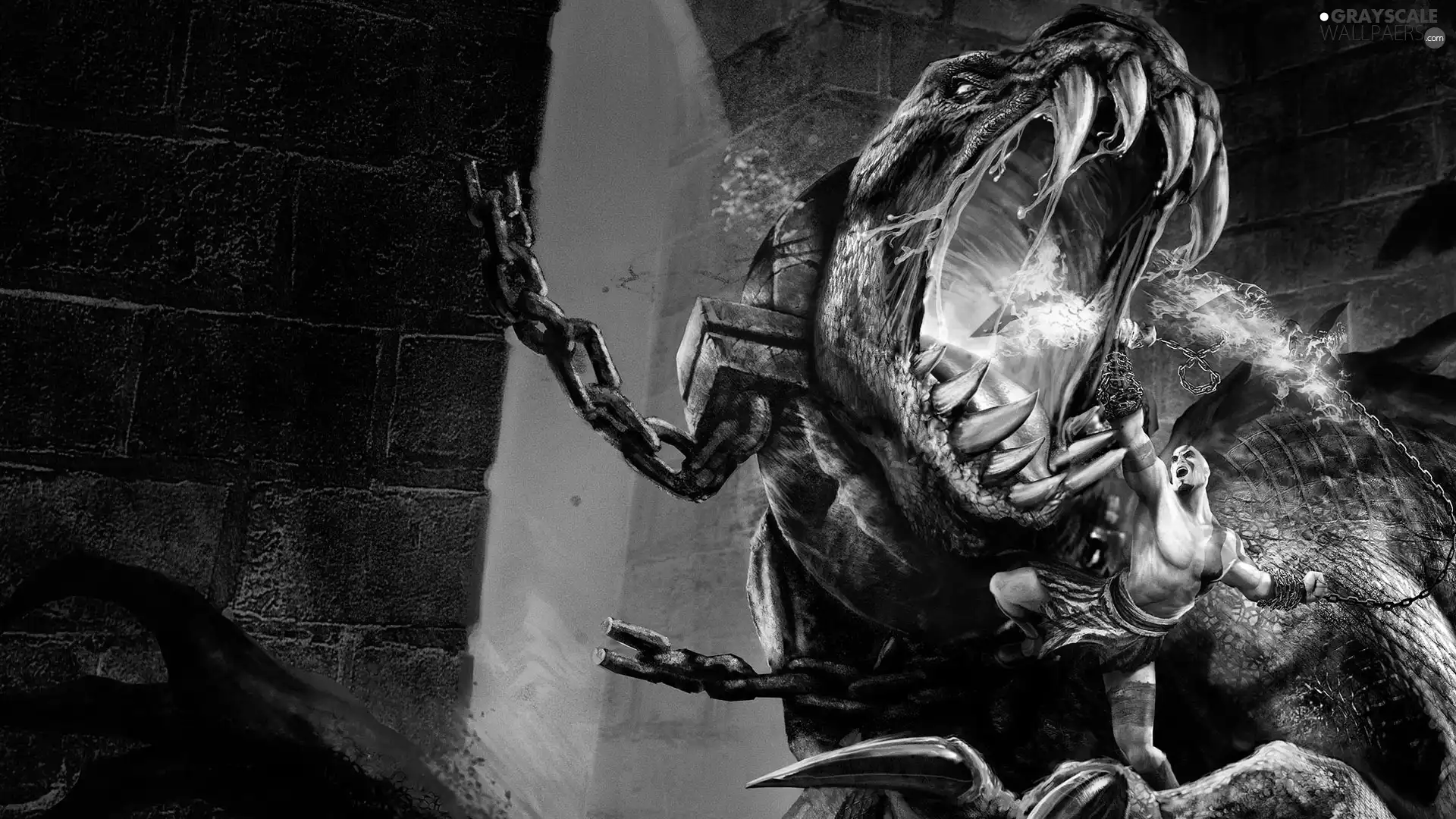 Fight, God Of War 3, Dragon