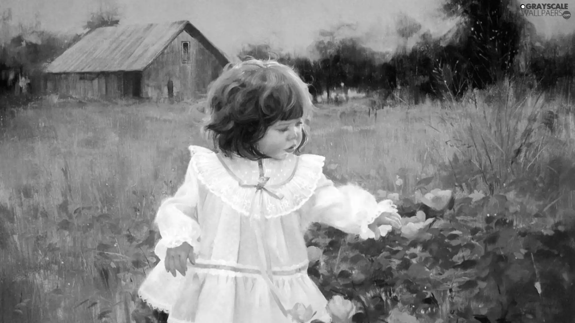 girl, dress, Donald Zolan, White