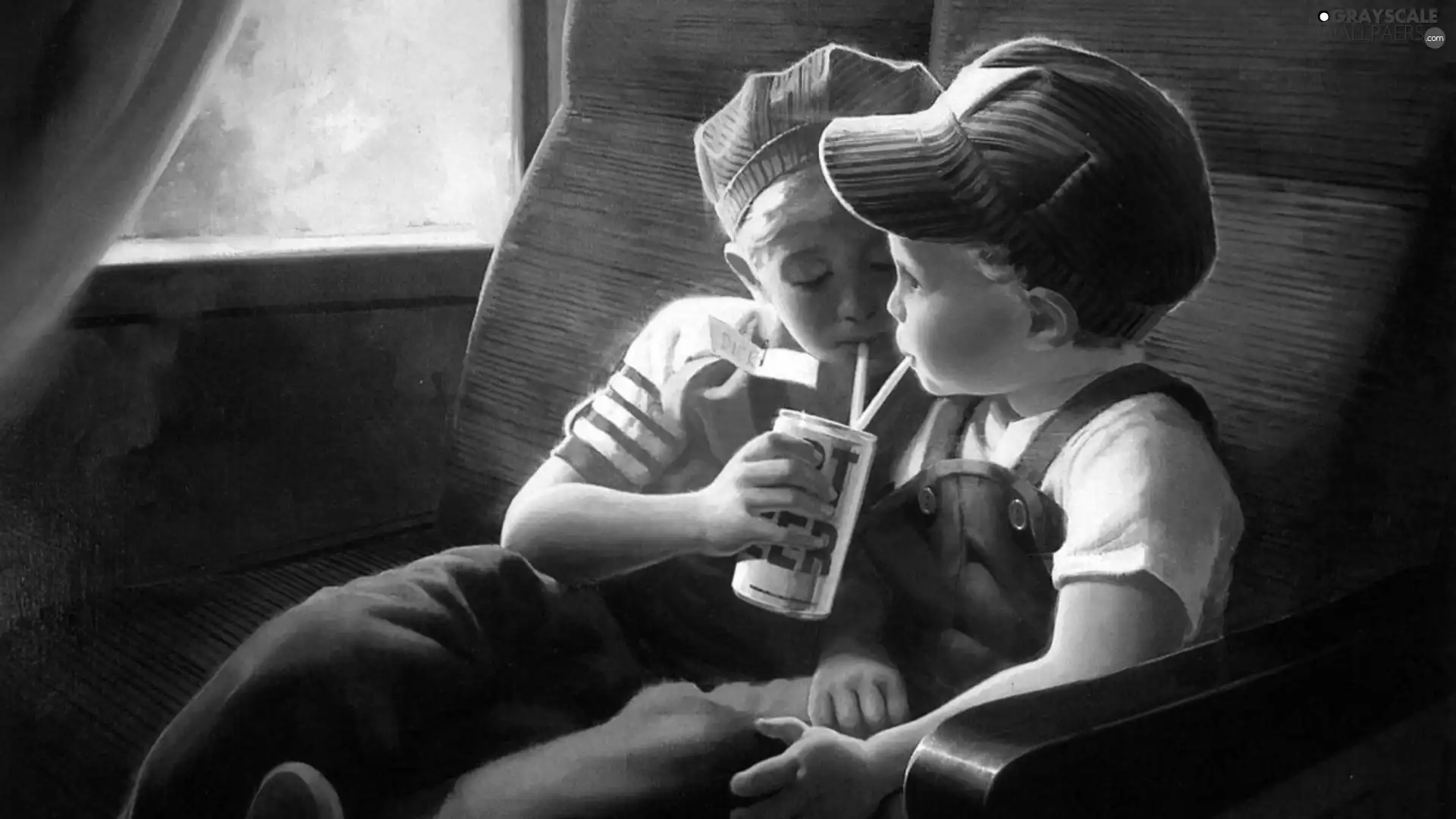 drink, Two, boys