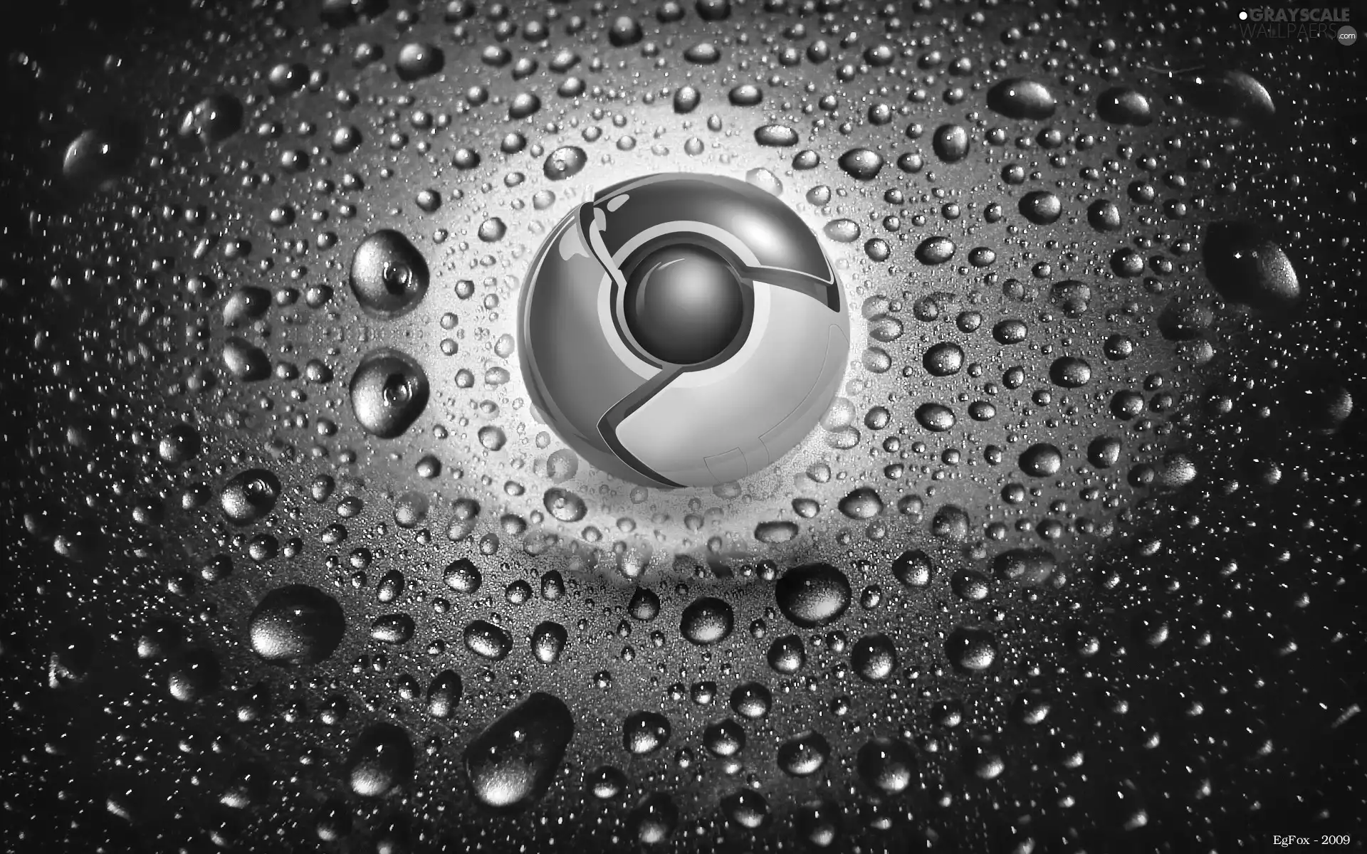 drops, Chrome, logo