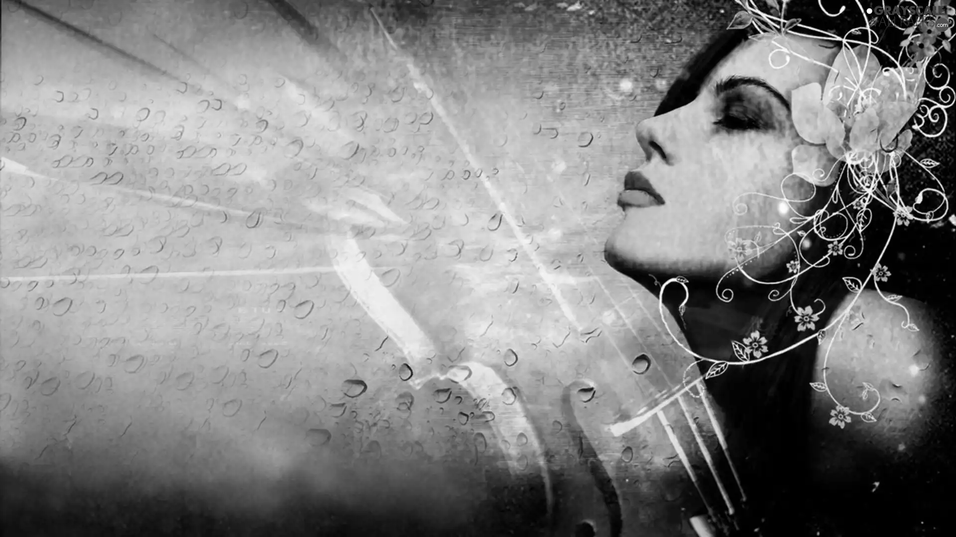 drops, face, Womens