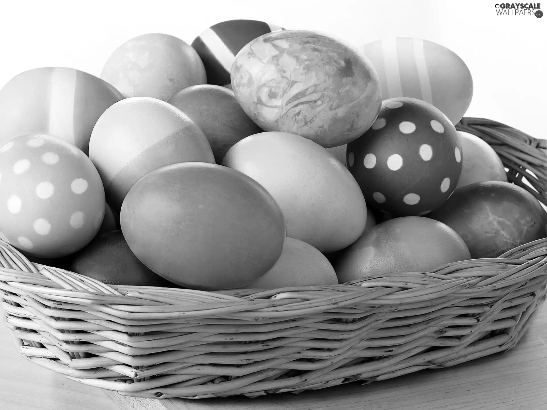 easter, basket, eggs