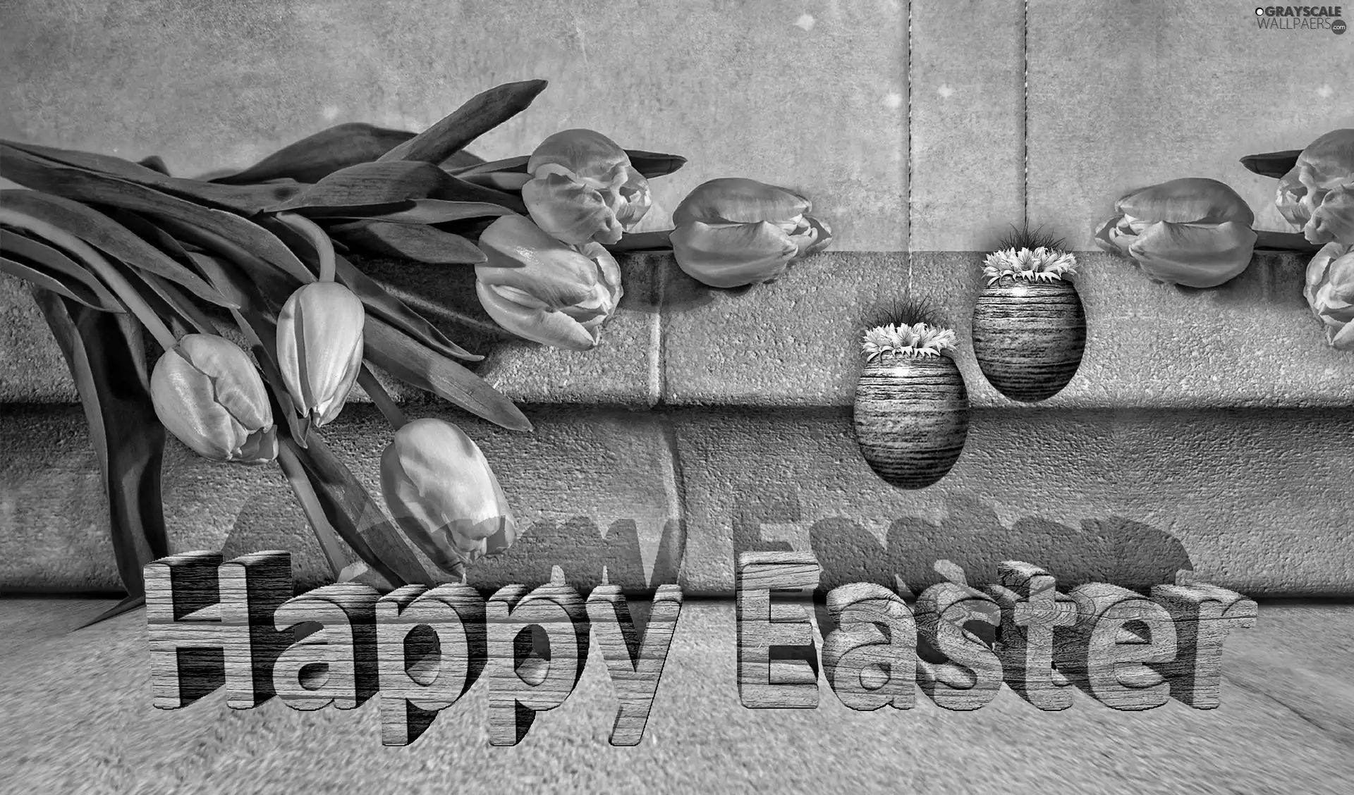 Easter, Tulips, eggs