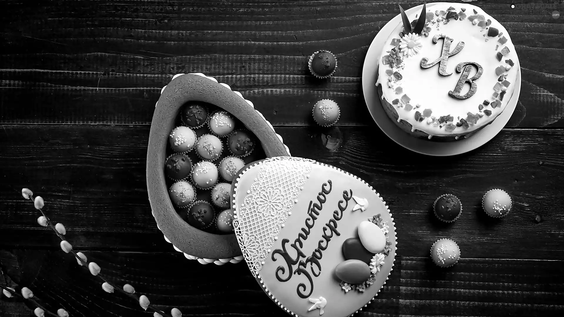 Muffins, cake, boarding, Easter, database, glaze