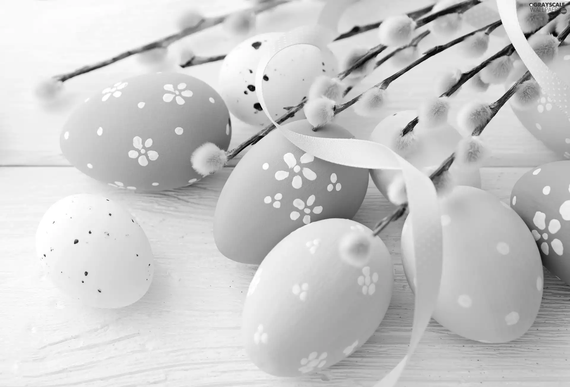 Easter, database, ribbon, eggs