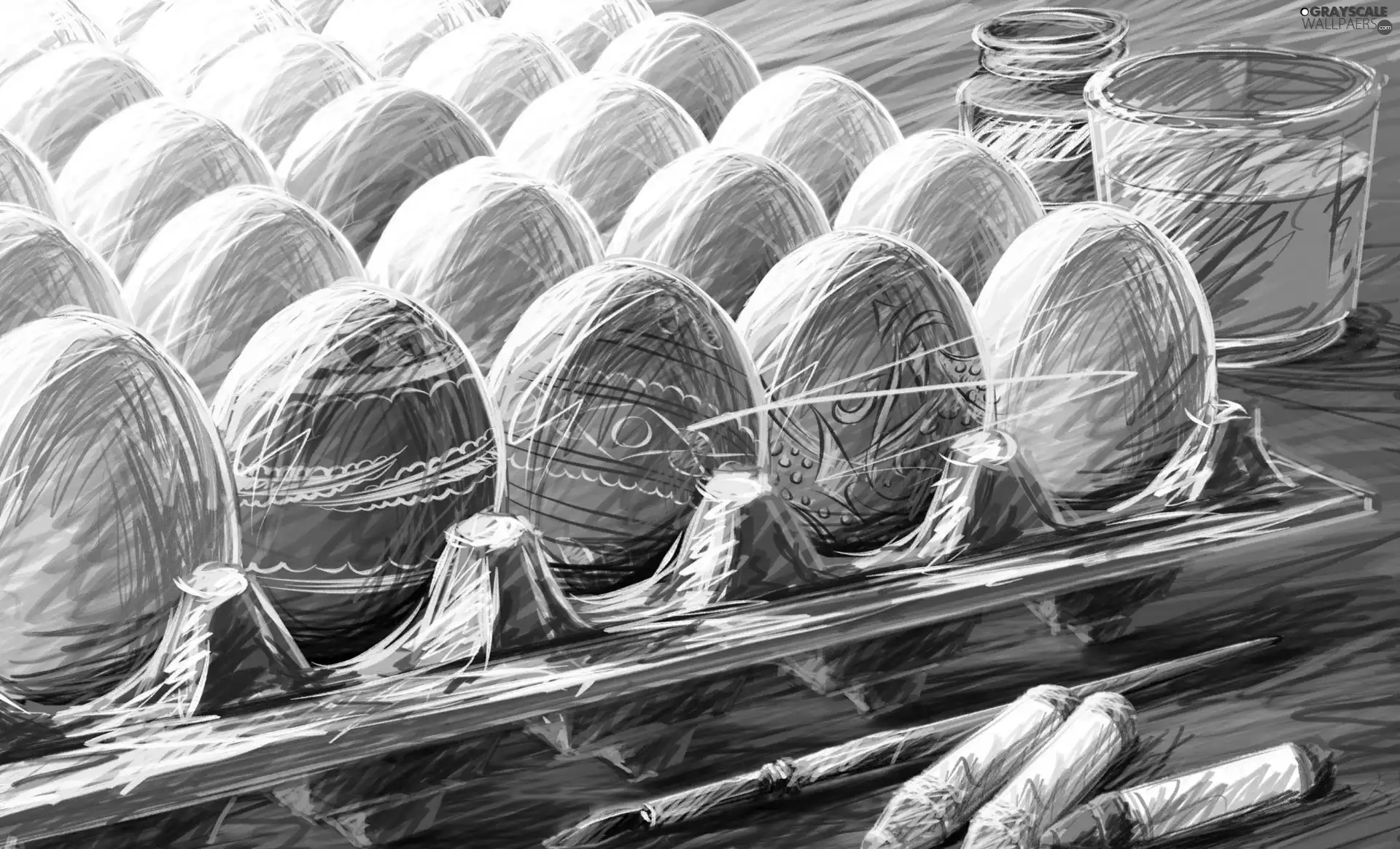 eggs, Easter, painting