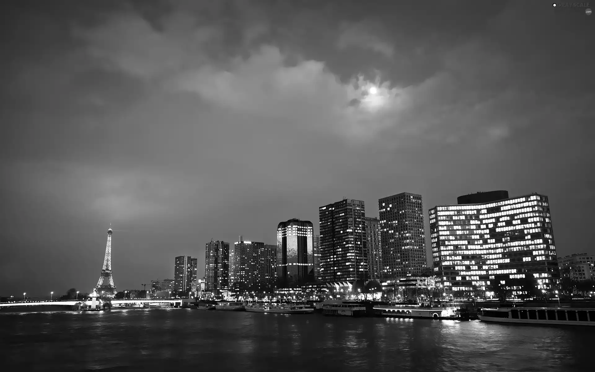 Paris, tower, Eiffla, evening