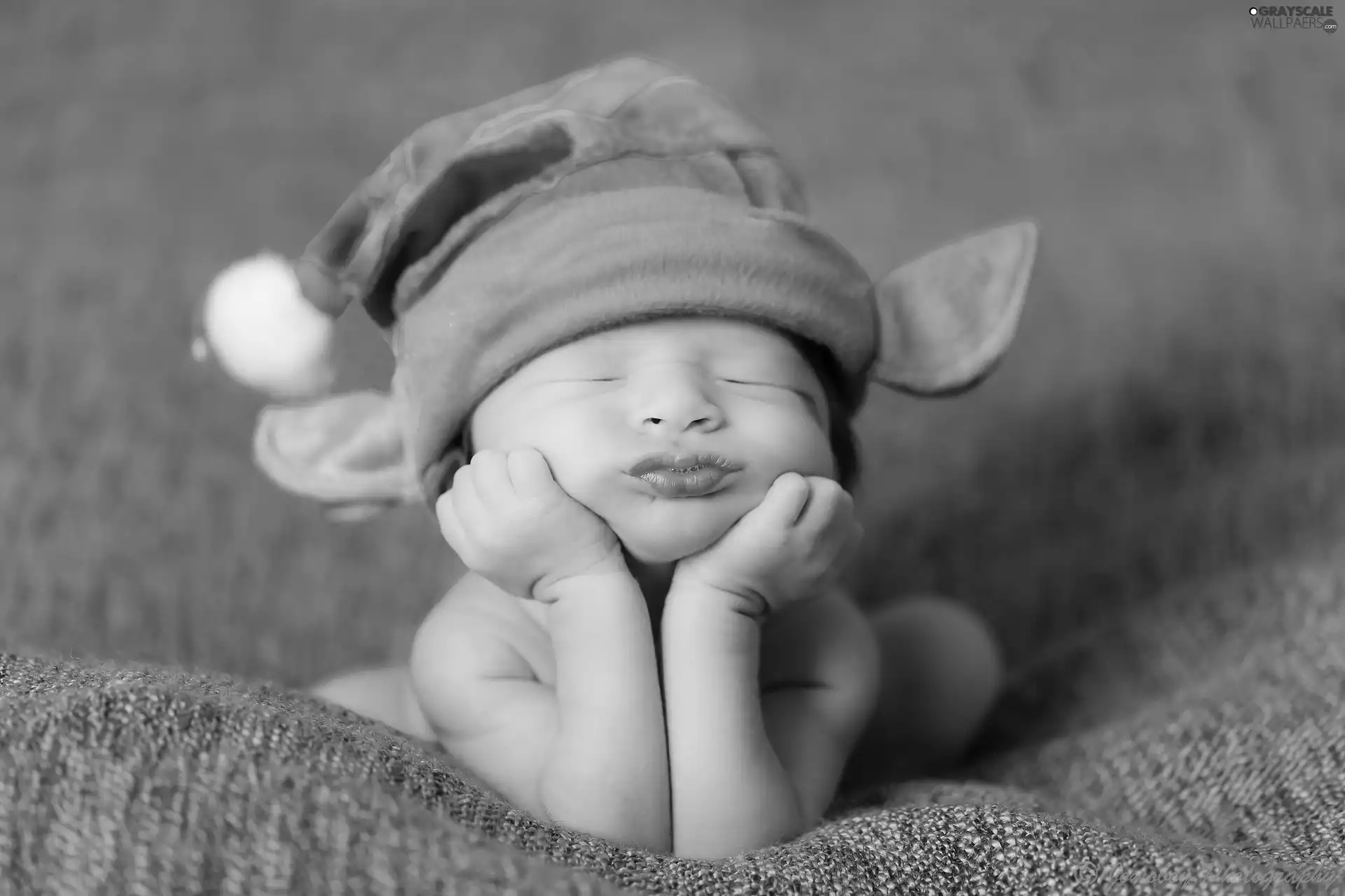 Sleeping, Hat, elf, Baby
