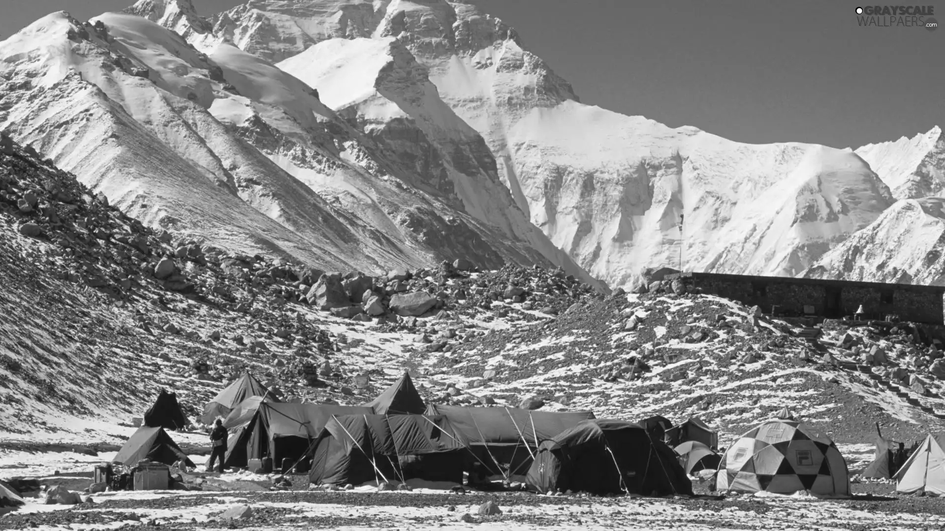 Mountains, encampment