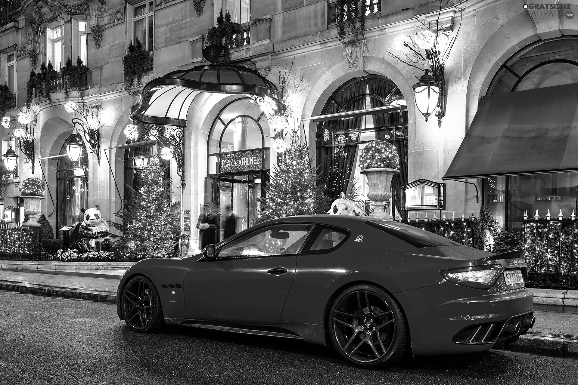 Red, Hotel hall, entry, maserati