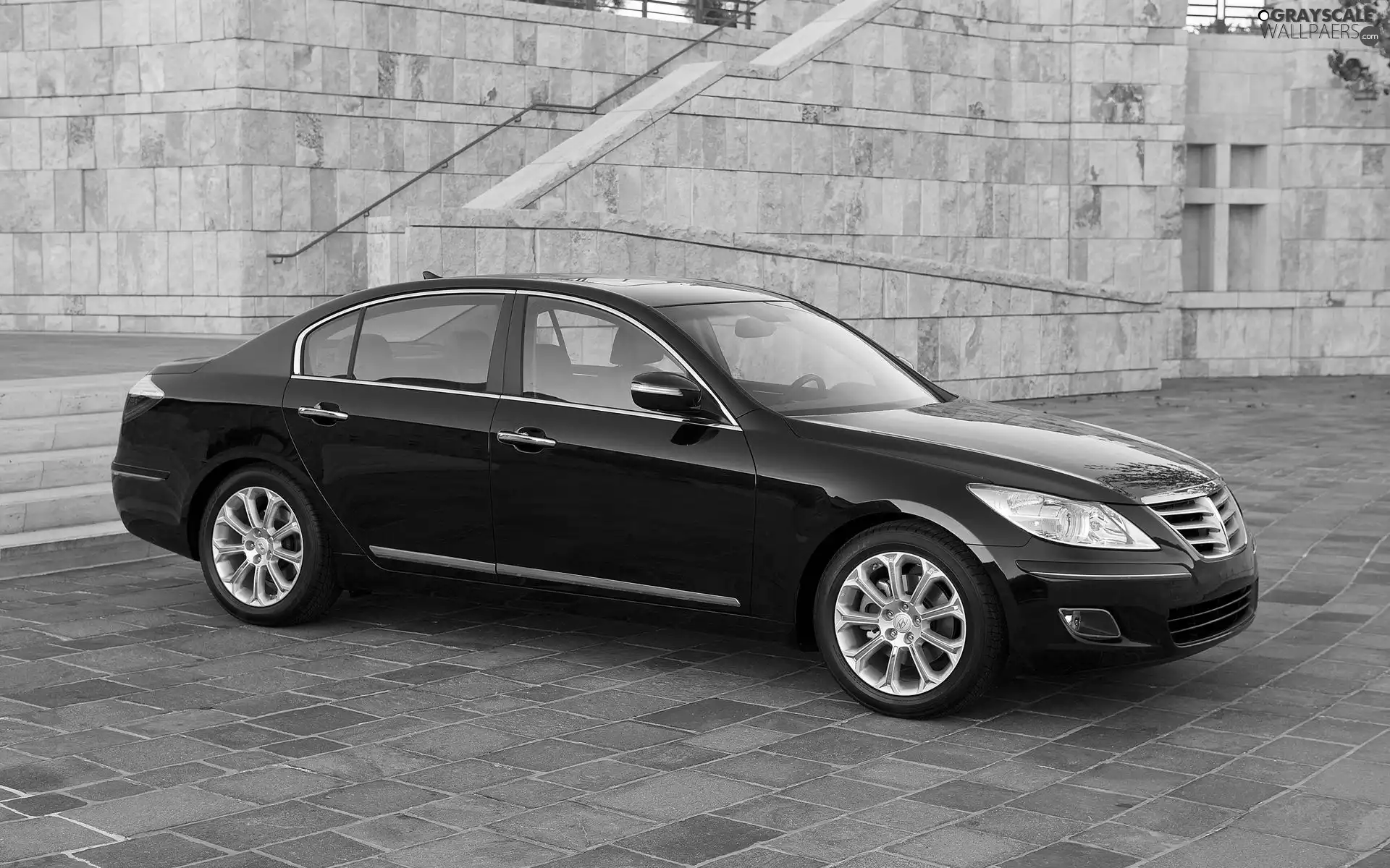 Black, Hyundai Equus