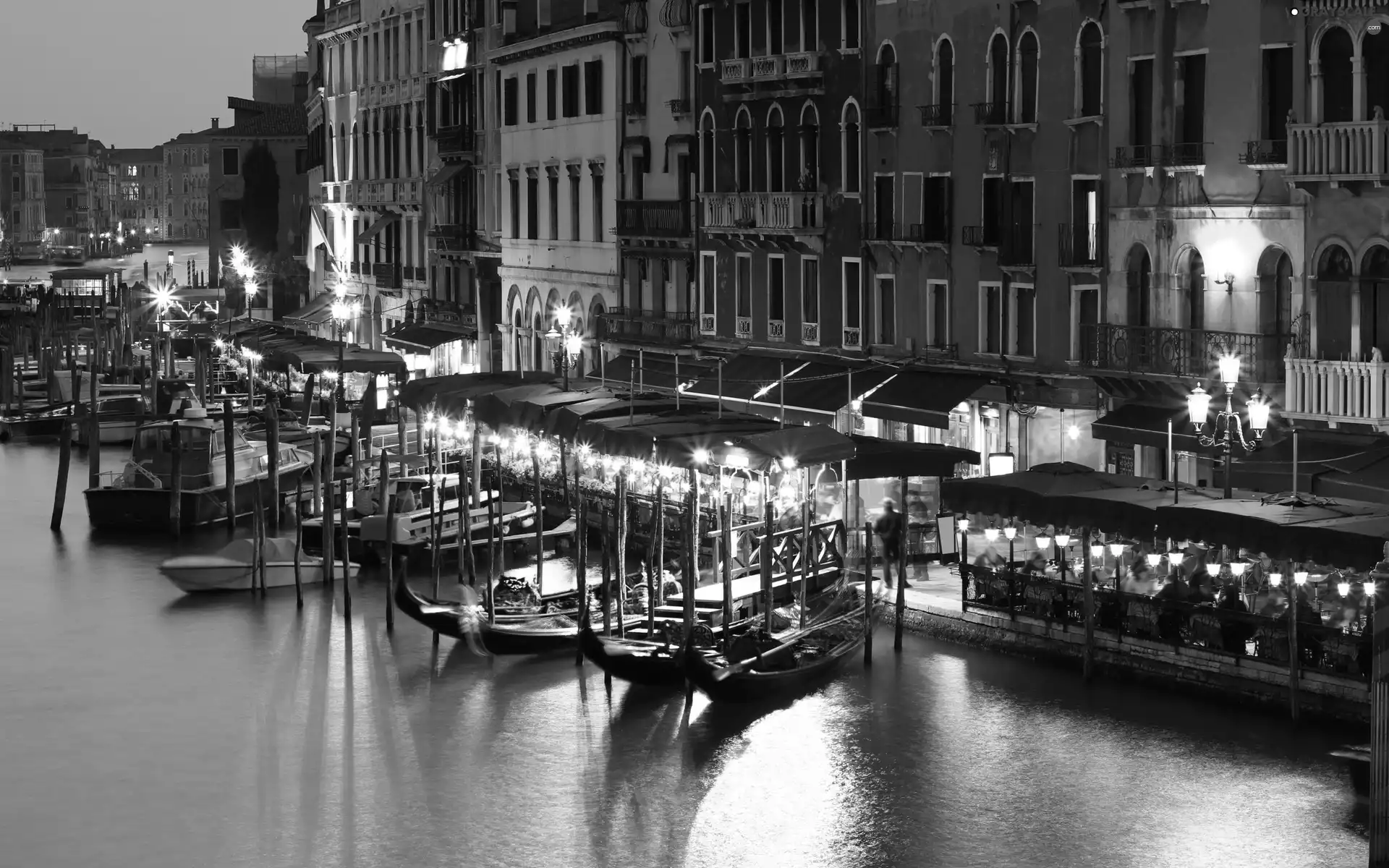 evening, Venice, boats