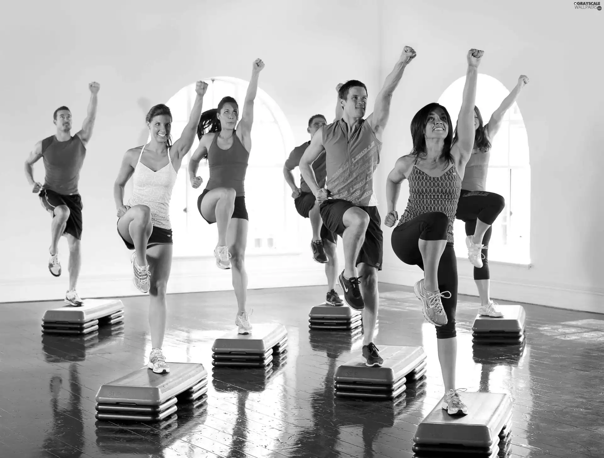 Fitness, gymnastics, Exercises, aerobics