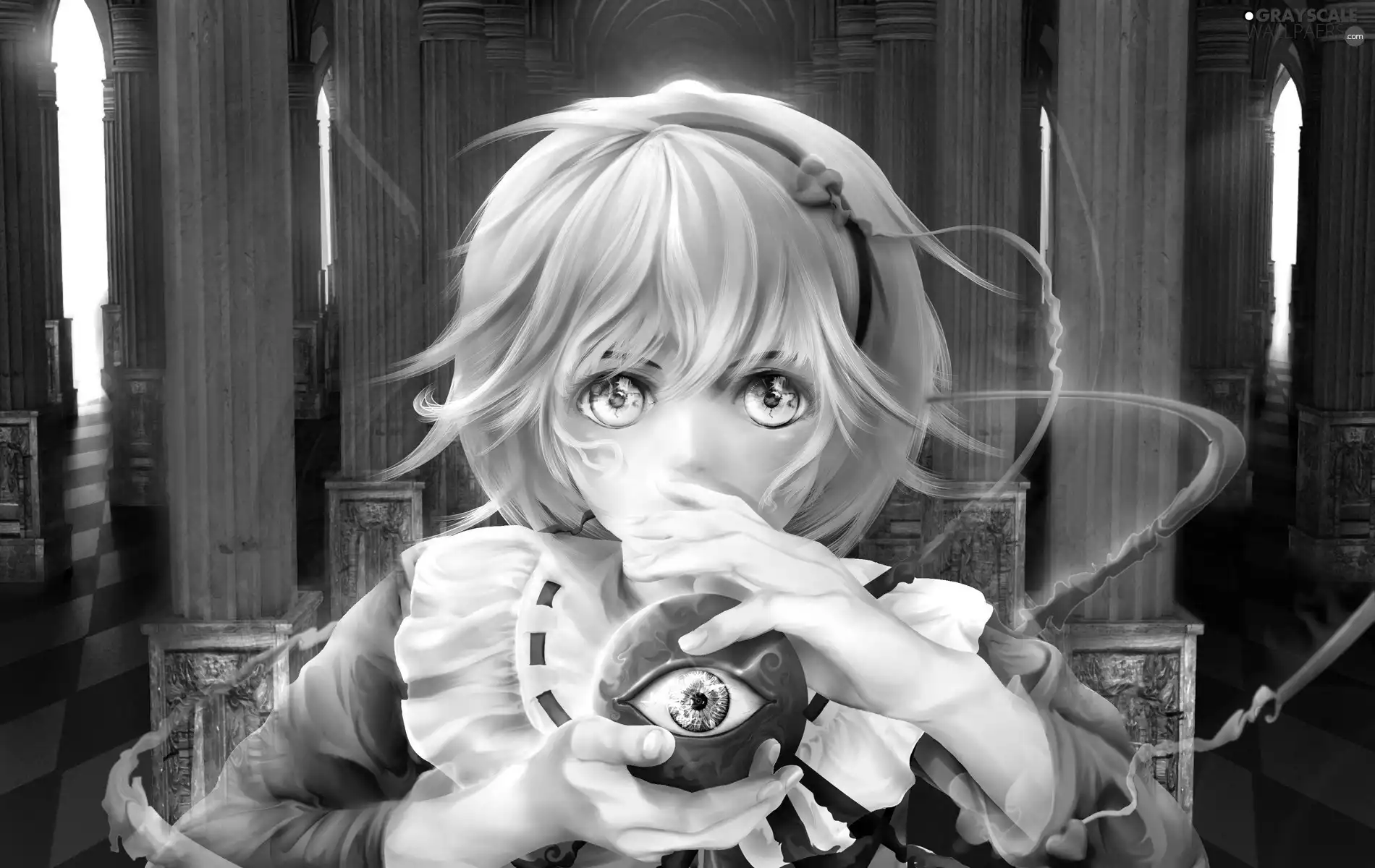 eye, girl, Orb