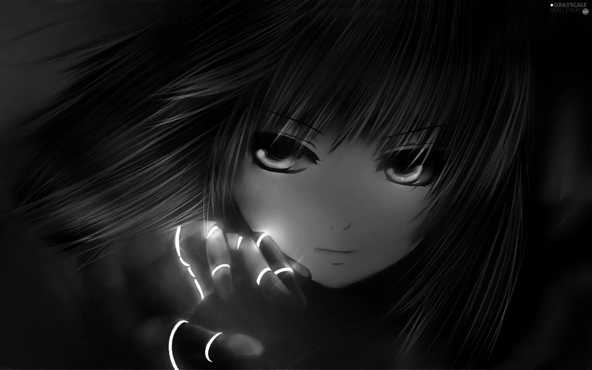 girl, Pink, Eyes, hand
