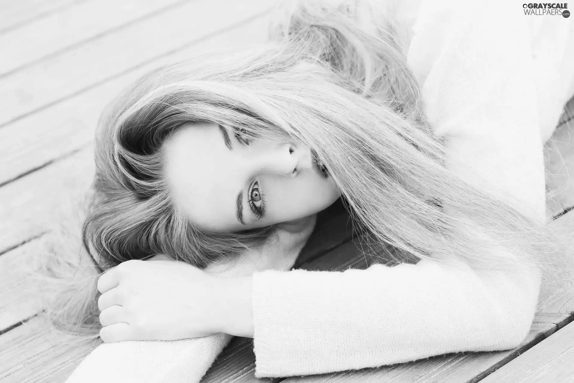 Women, Blue, Eyes, Blonde