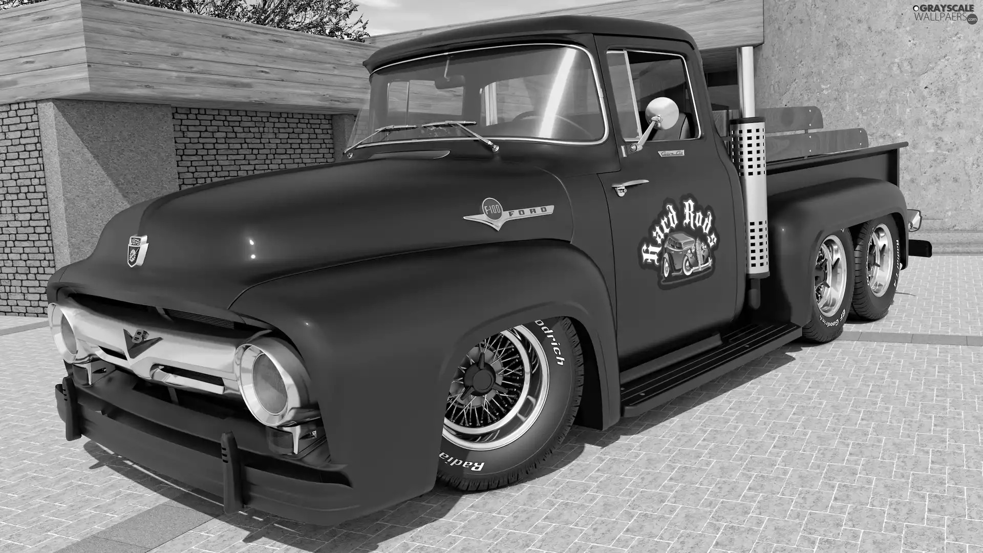 1956, antique, Ford F100