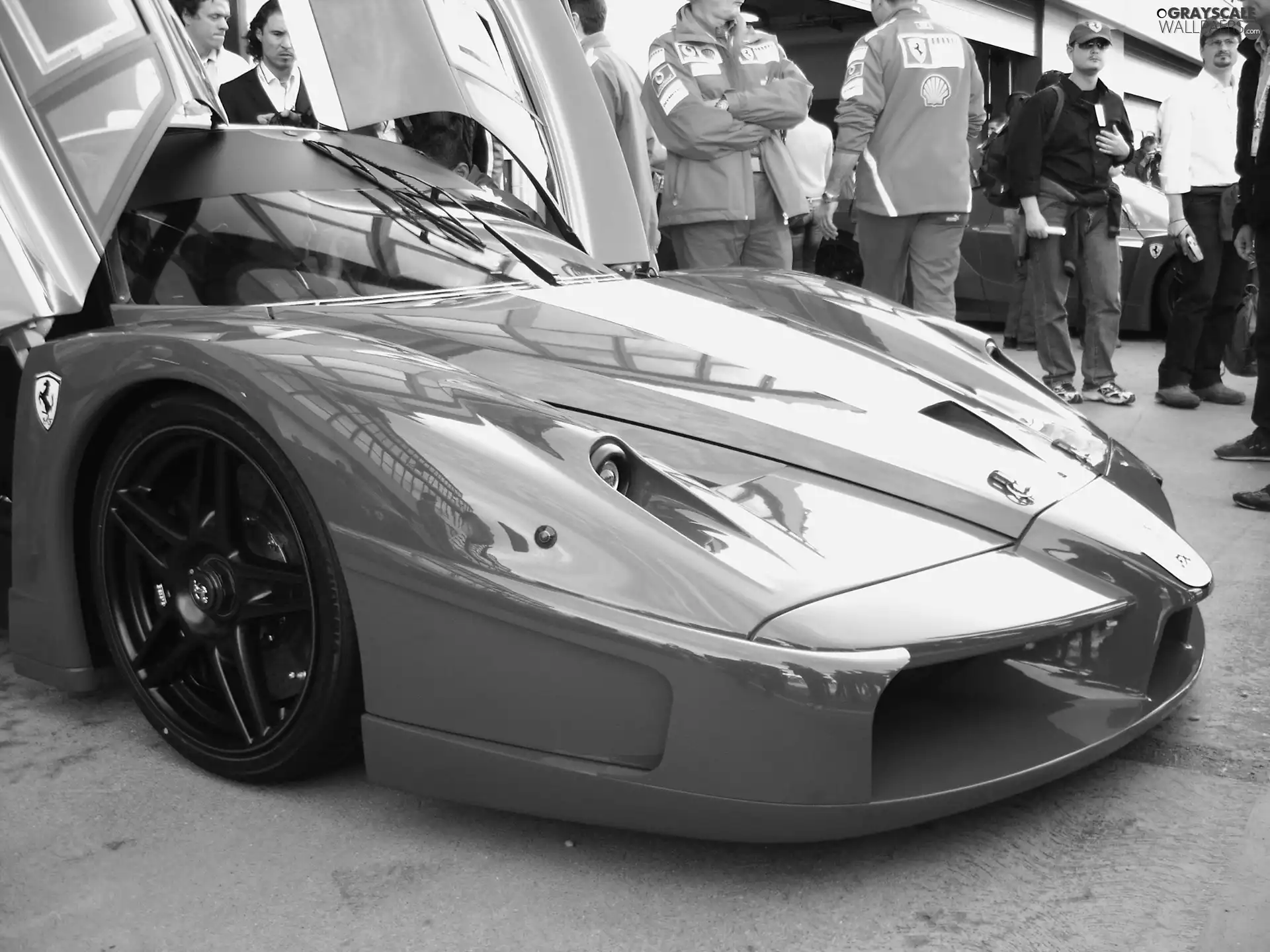 Front, Black, @, Ferrari FXX