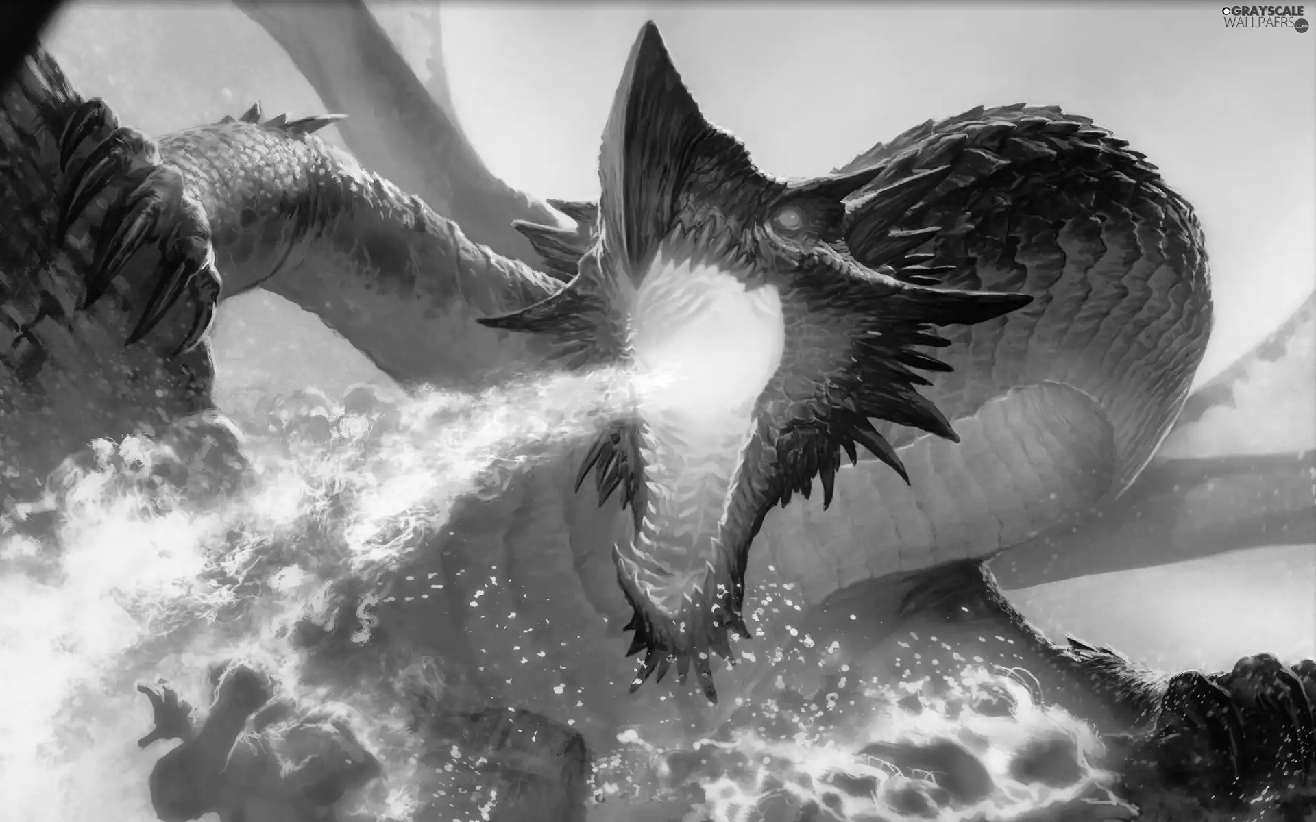 fire, Dragon, Breathing
