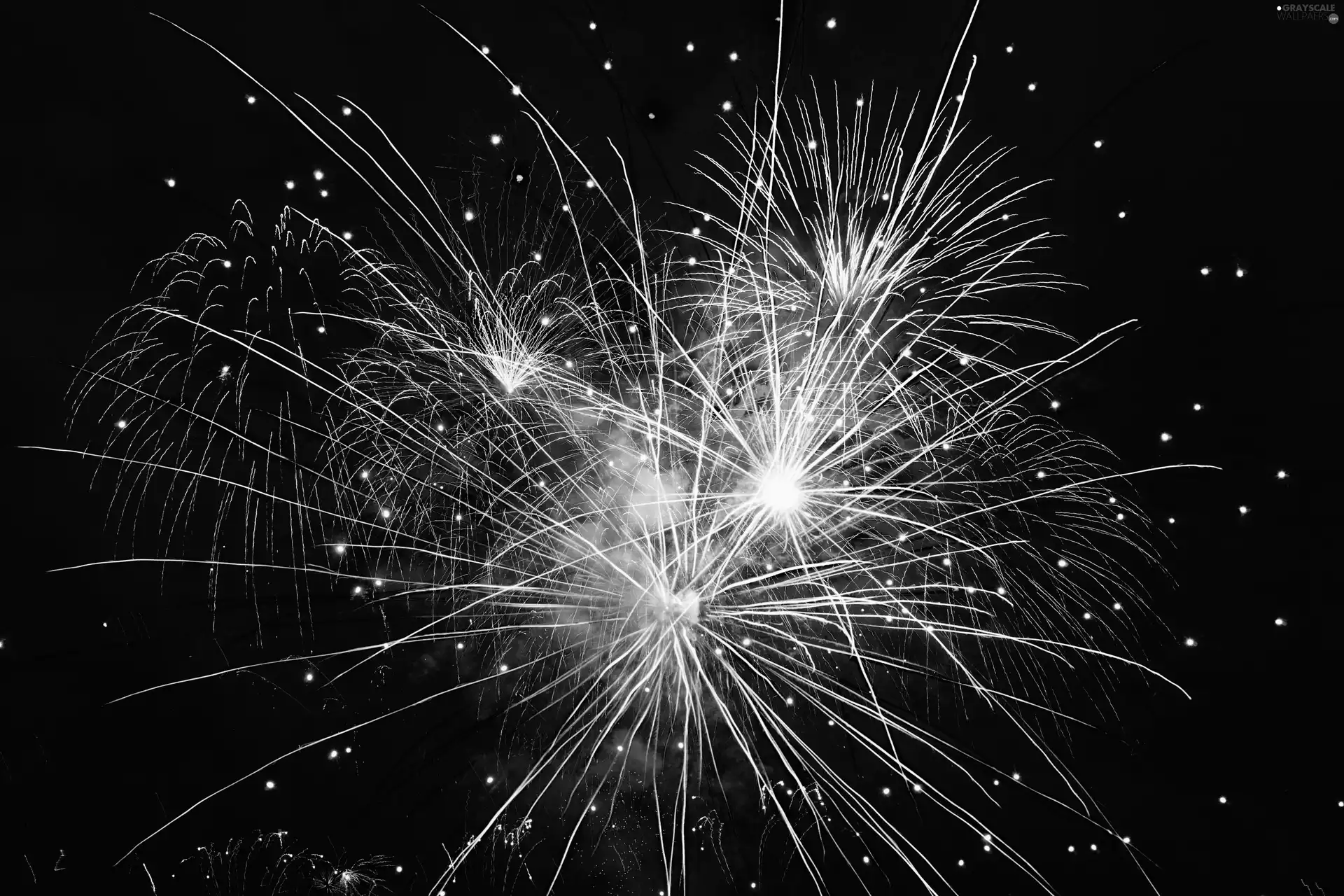 fireworks, New Year