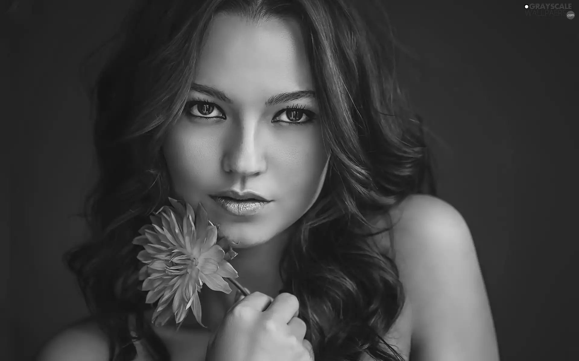 Romantic, make-up, Flower, girl