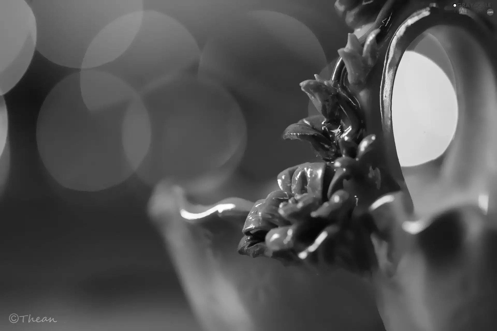 Flowers, porcelain, basket