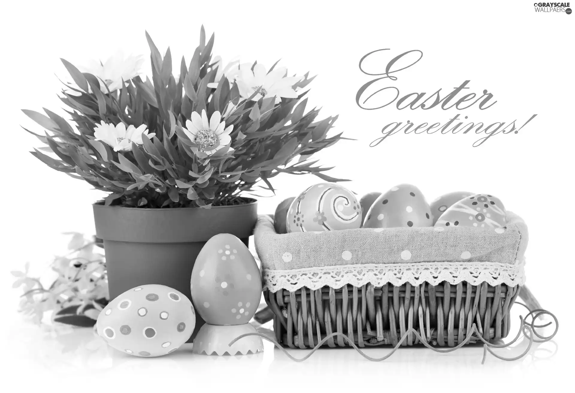Flowers, Easter, eggs