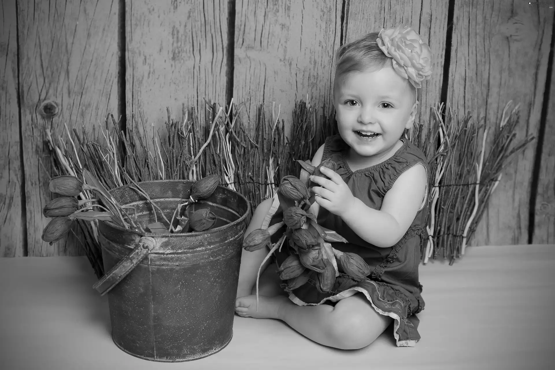 Flowers, Kid, girl