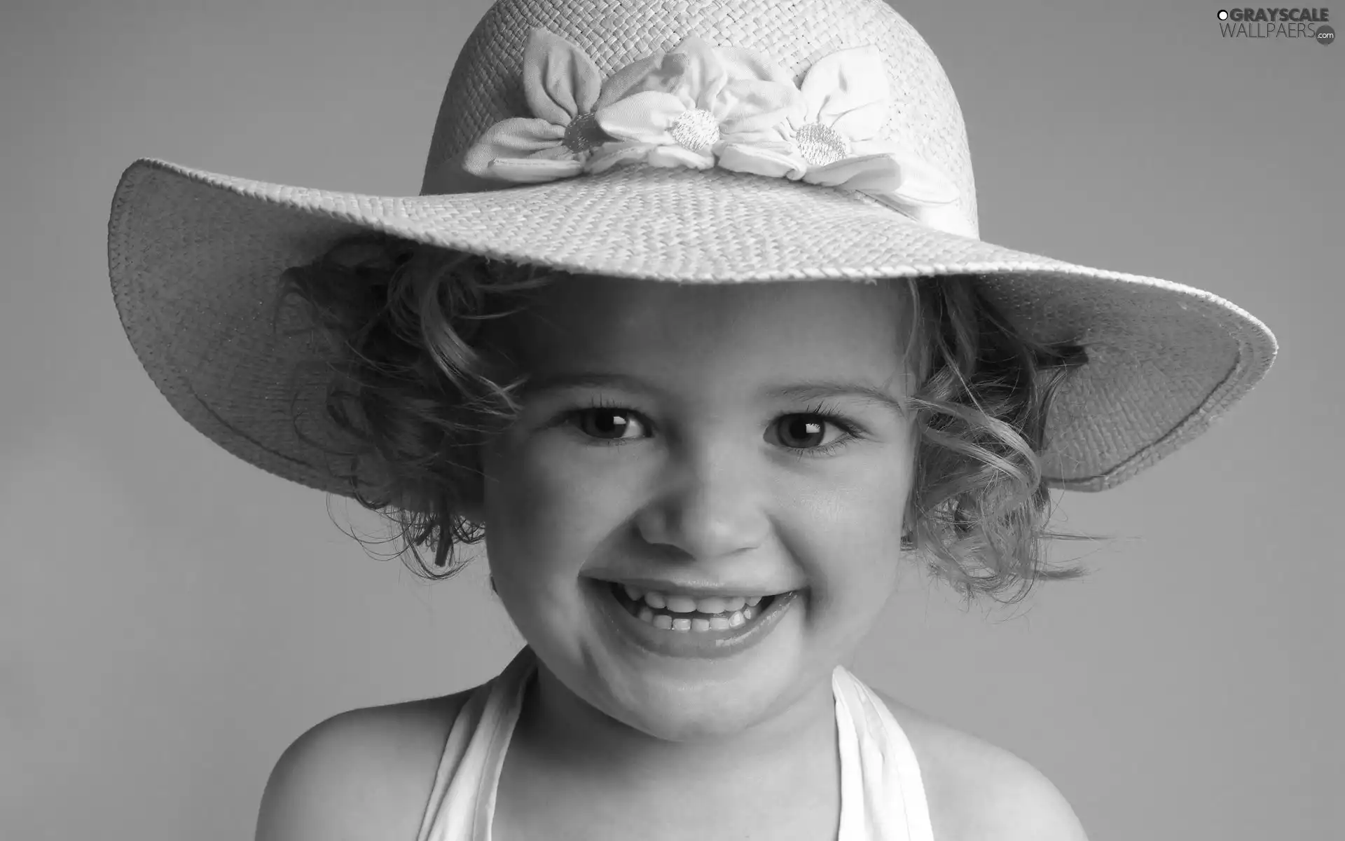 Flowers, Kid, Hat