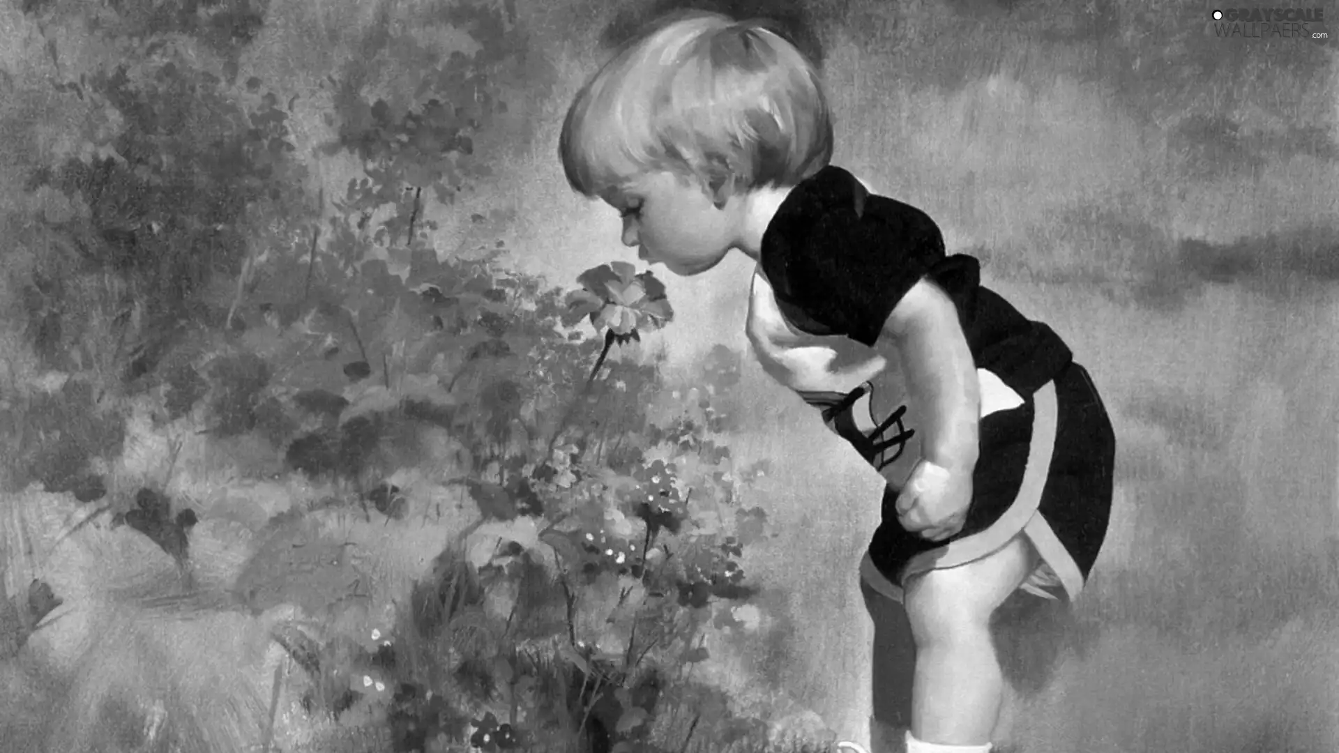 Donald Zolan, boy, Flowers