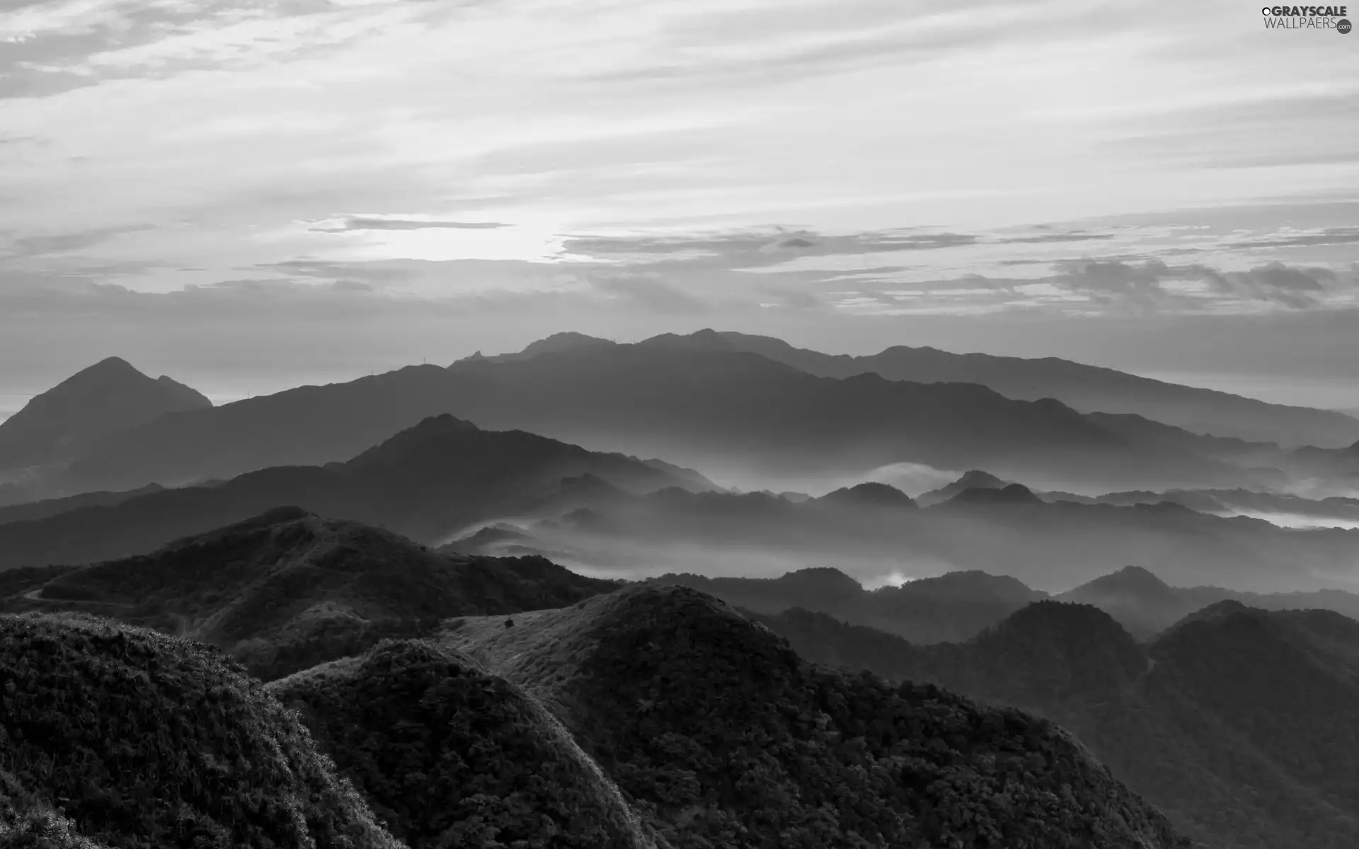 Mountains, Fog