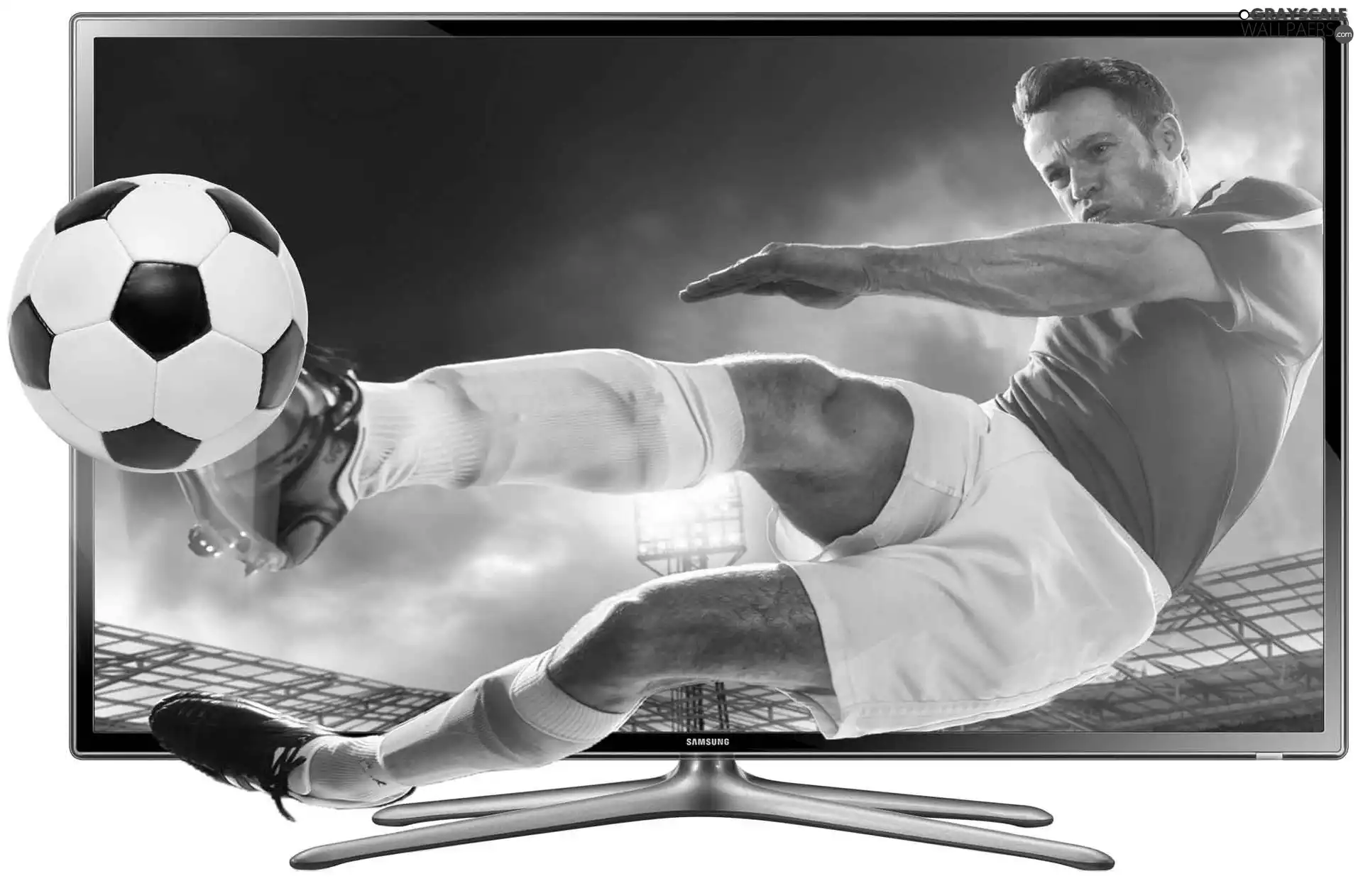 footballer, TV, Samsung