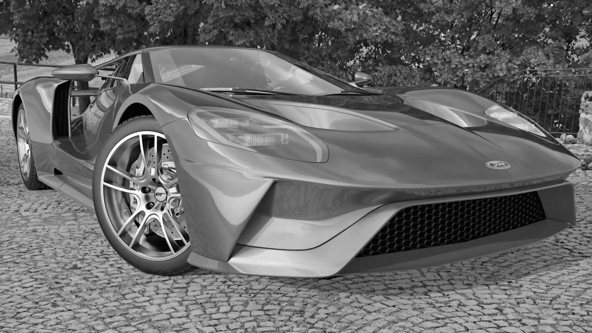 blue, Ford GT, 2017, Supercar