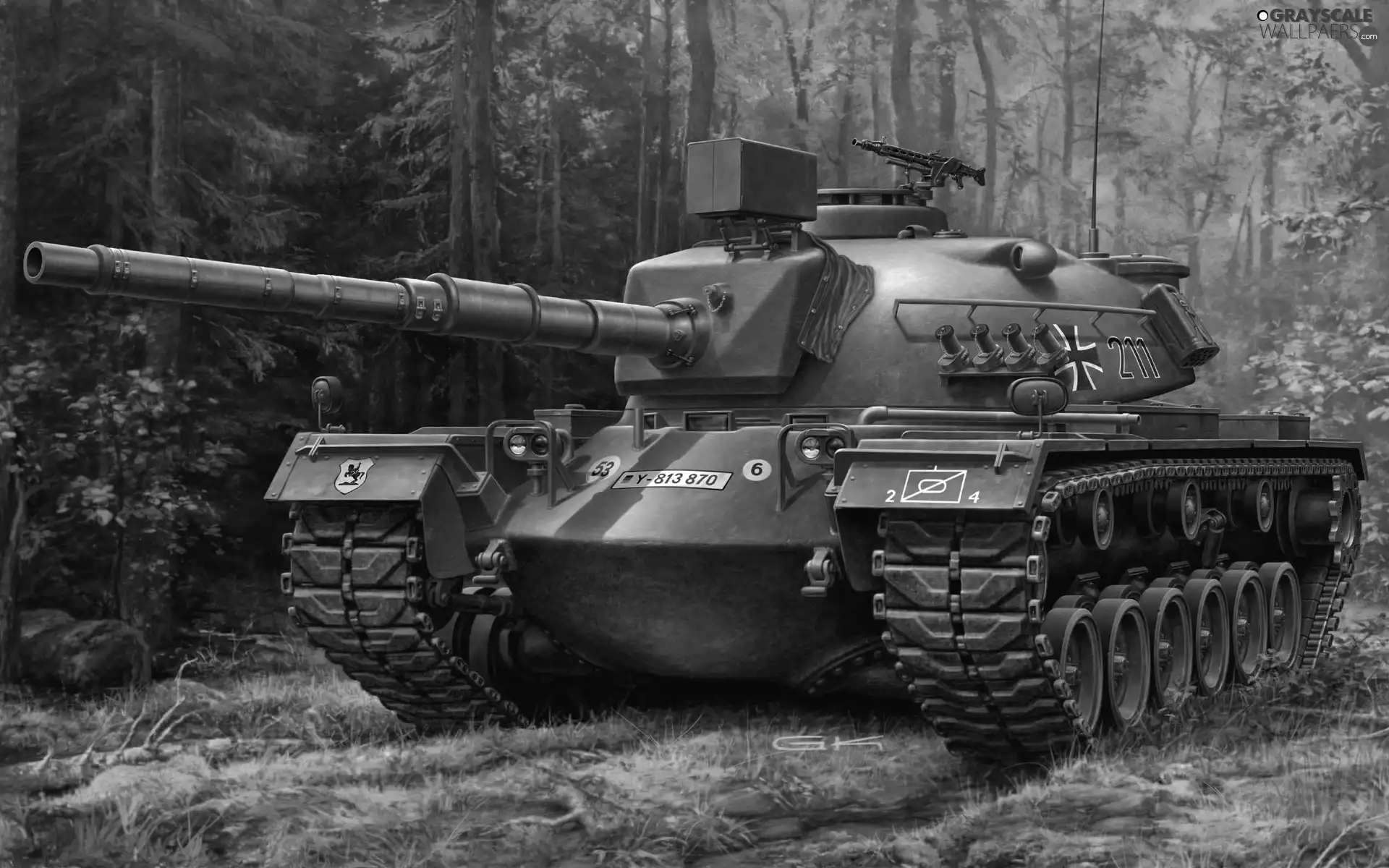 forest, german, tank