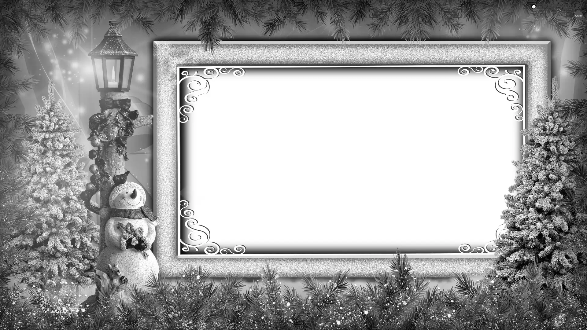Twigs, Snowman, frame, frame