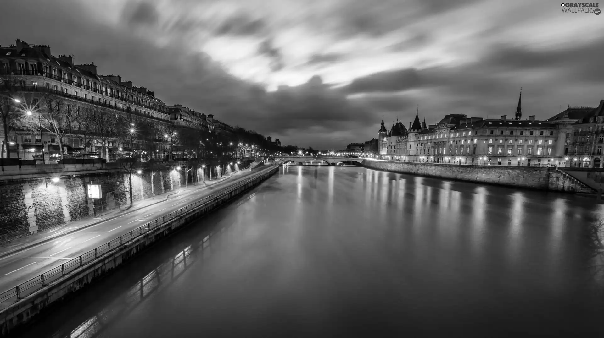 Houses, Paris, France, River