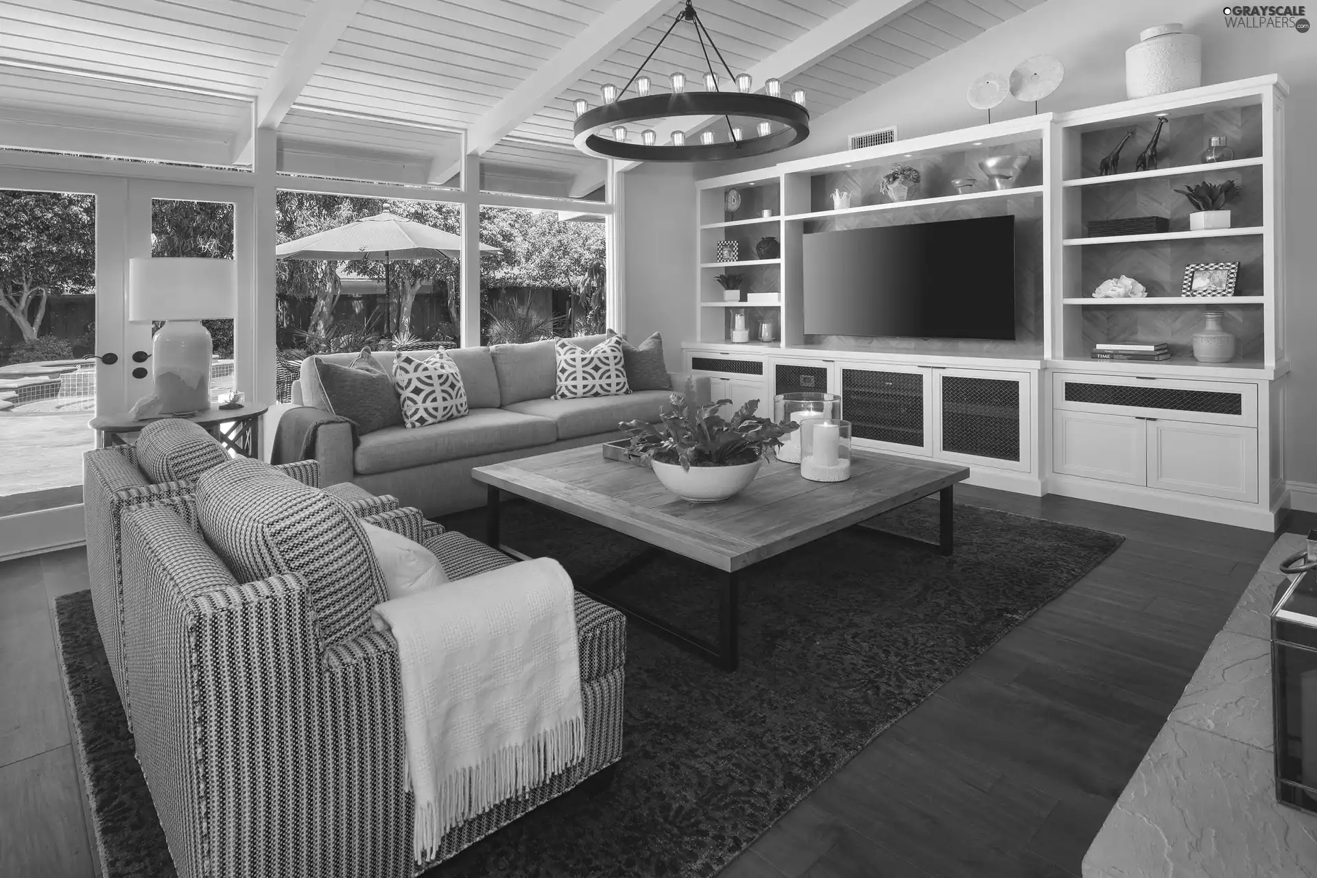 saloon, TV, Pool, furniture