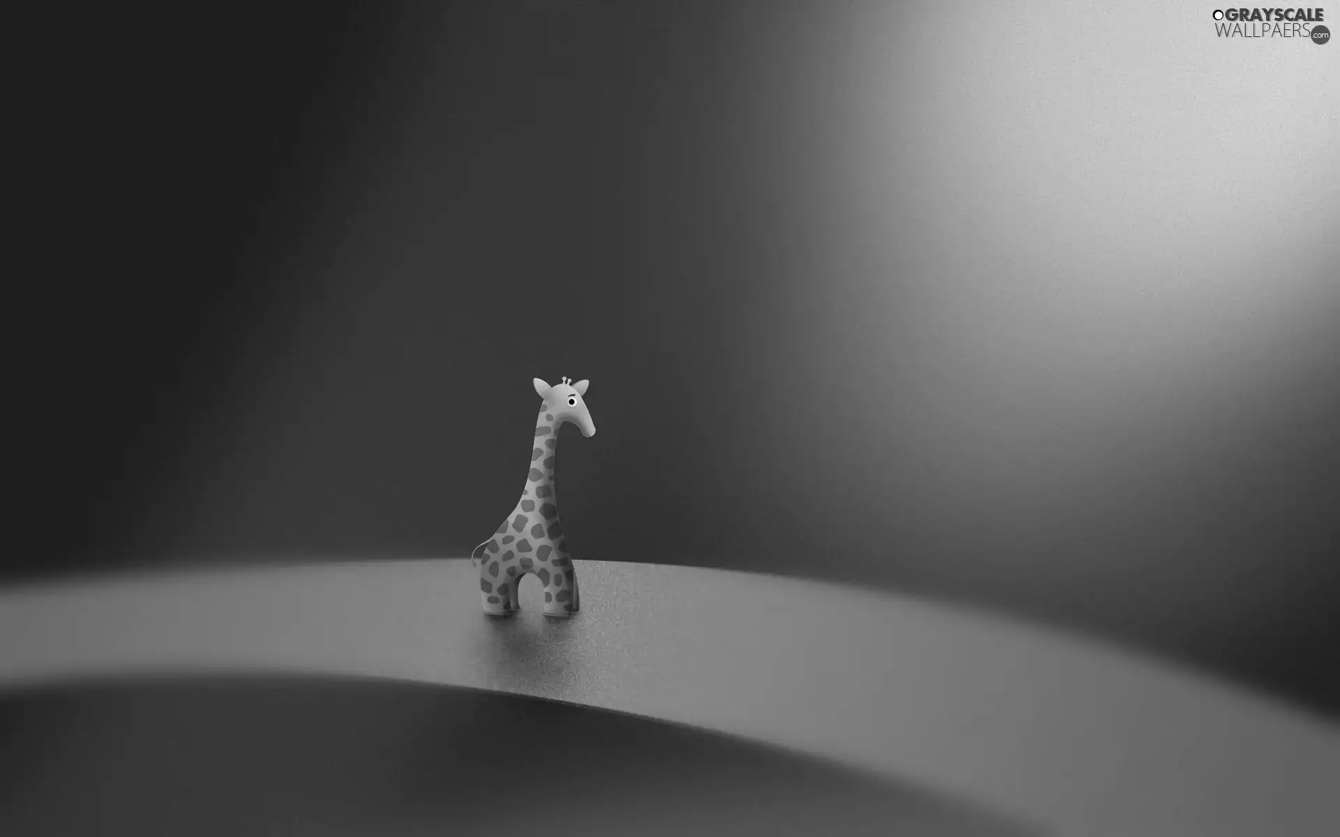 Green, small, giraffe, ribbon