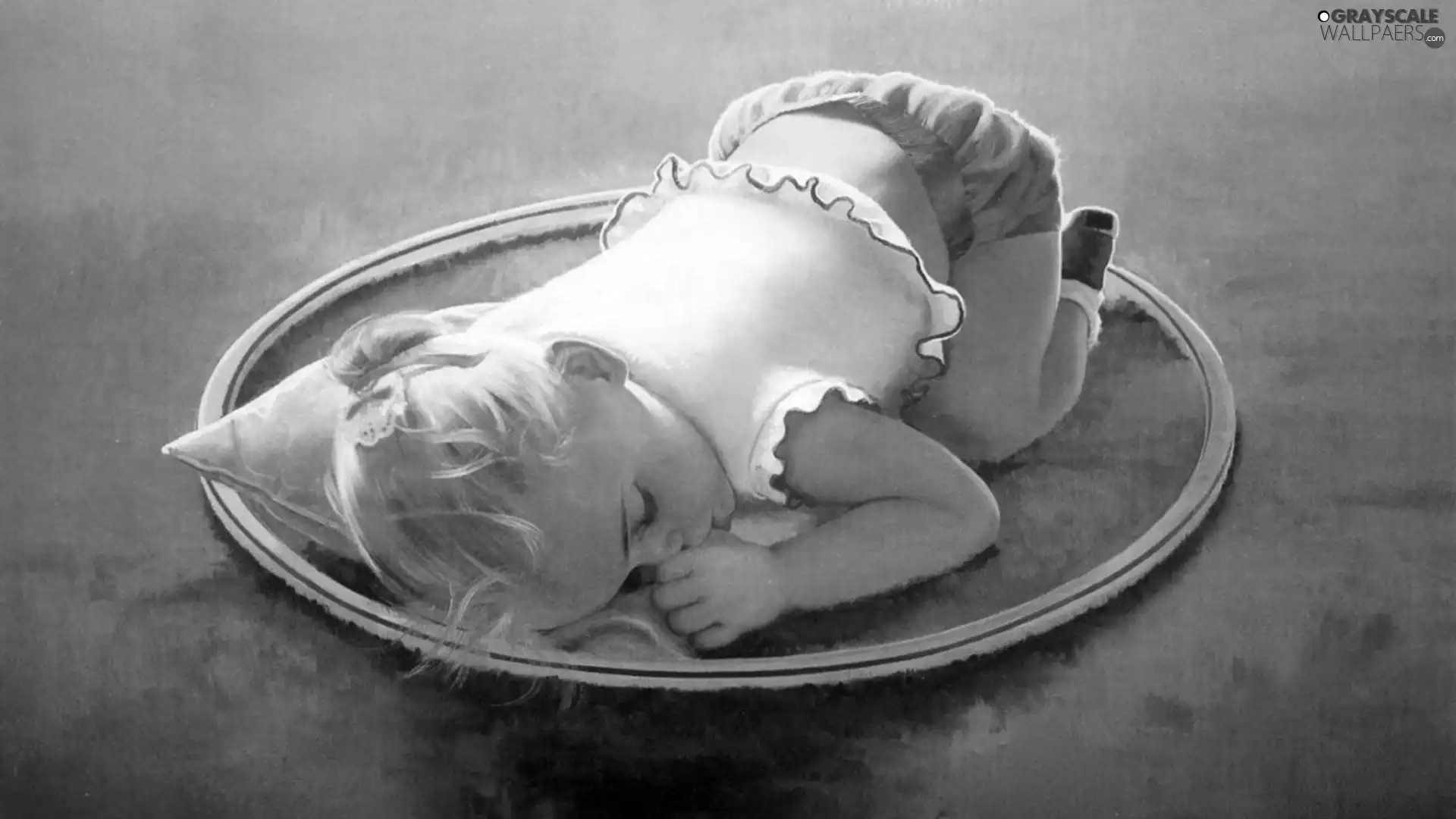 Hula Hop, the sleeping, girl