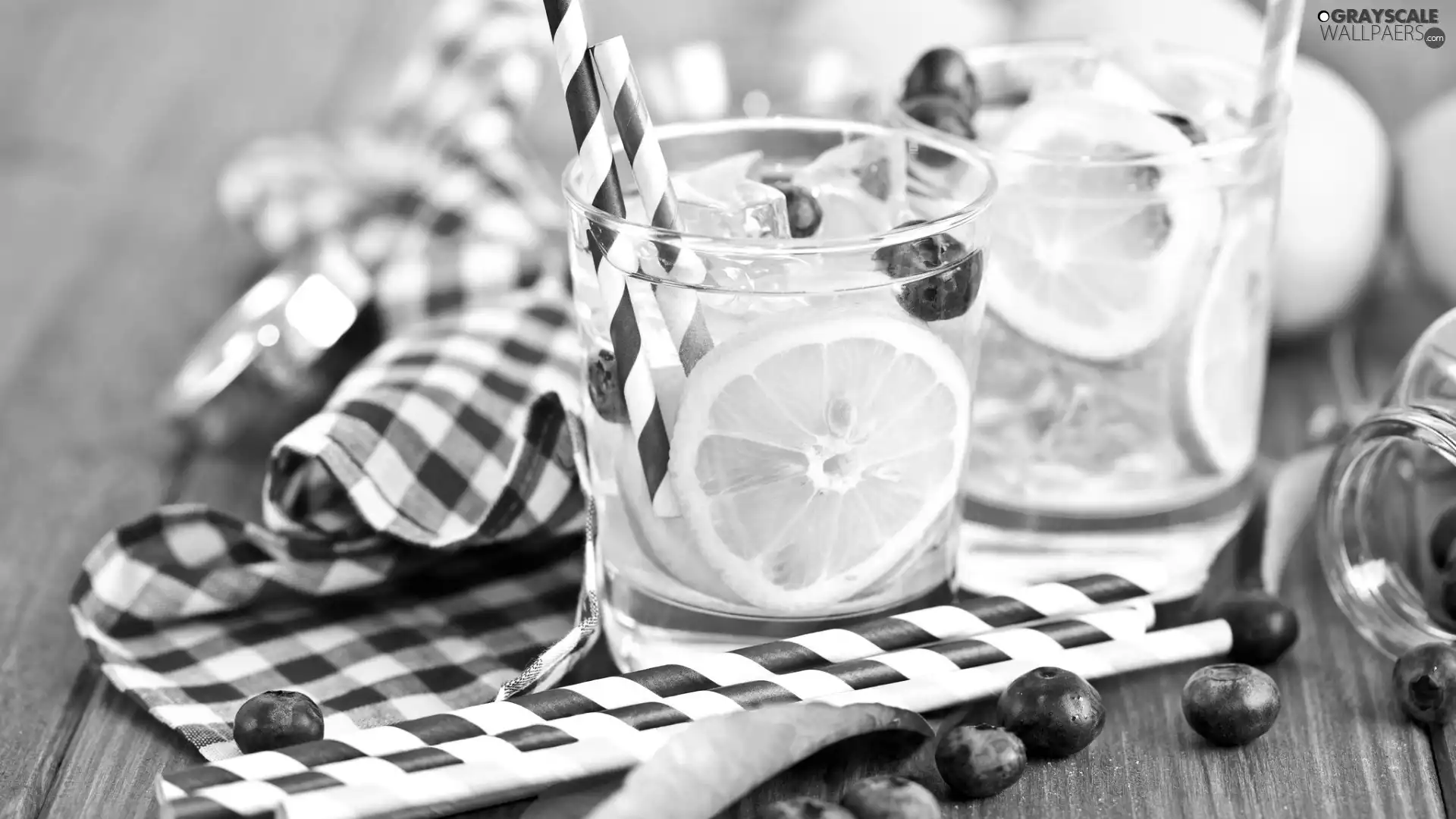 Lemon, tea-towel, drinks, Glass