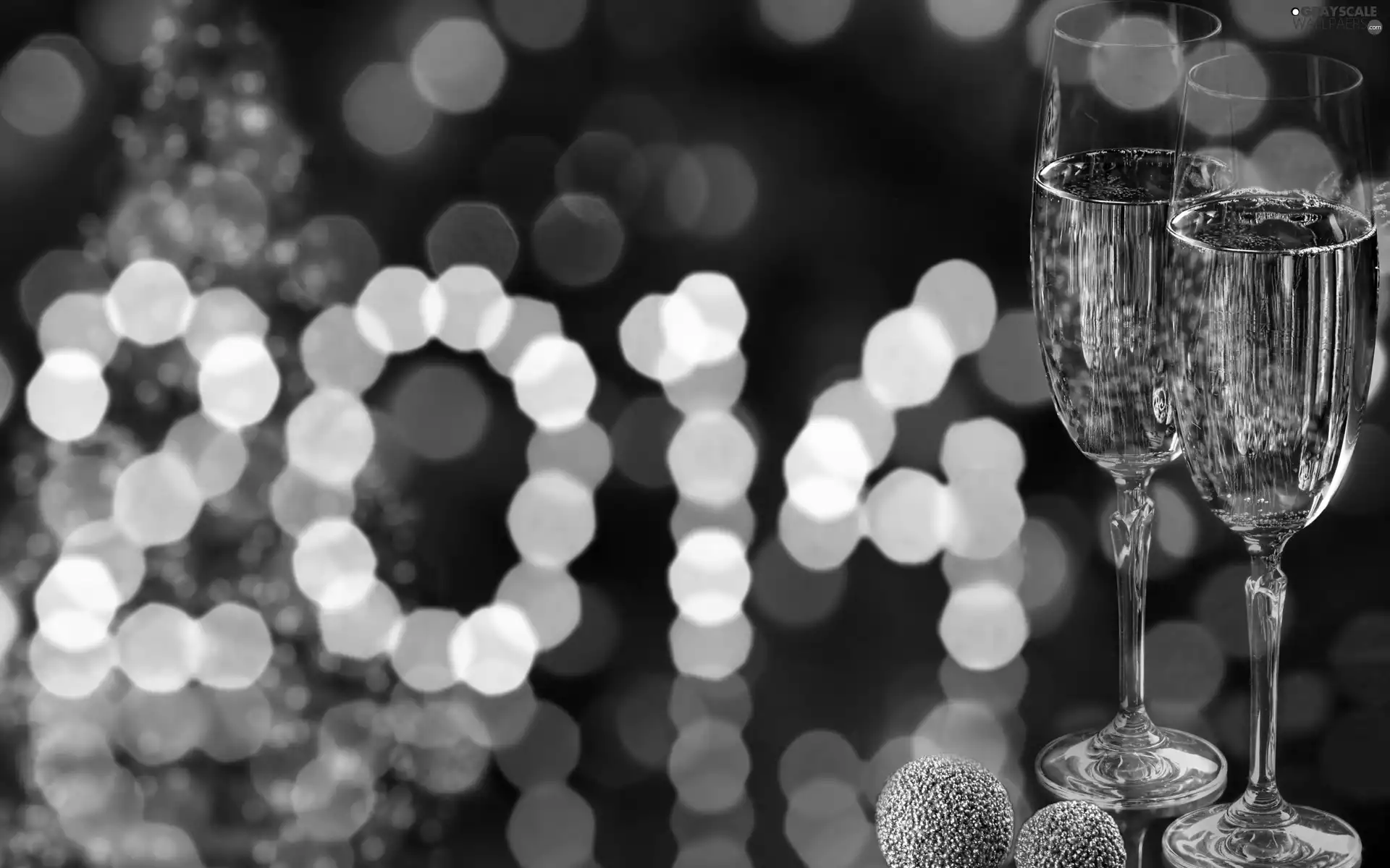 glasses, glamour, Year 2014, Champagne, New