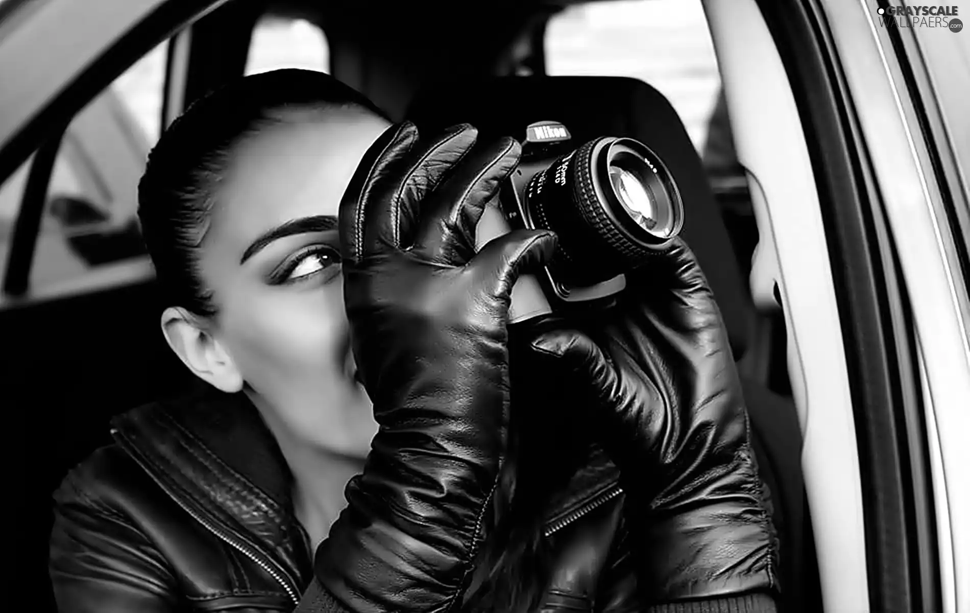 Gloves, Women, Camera