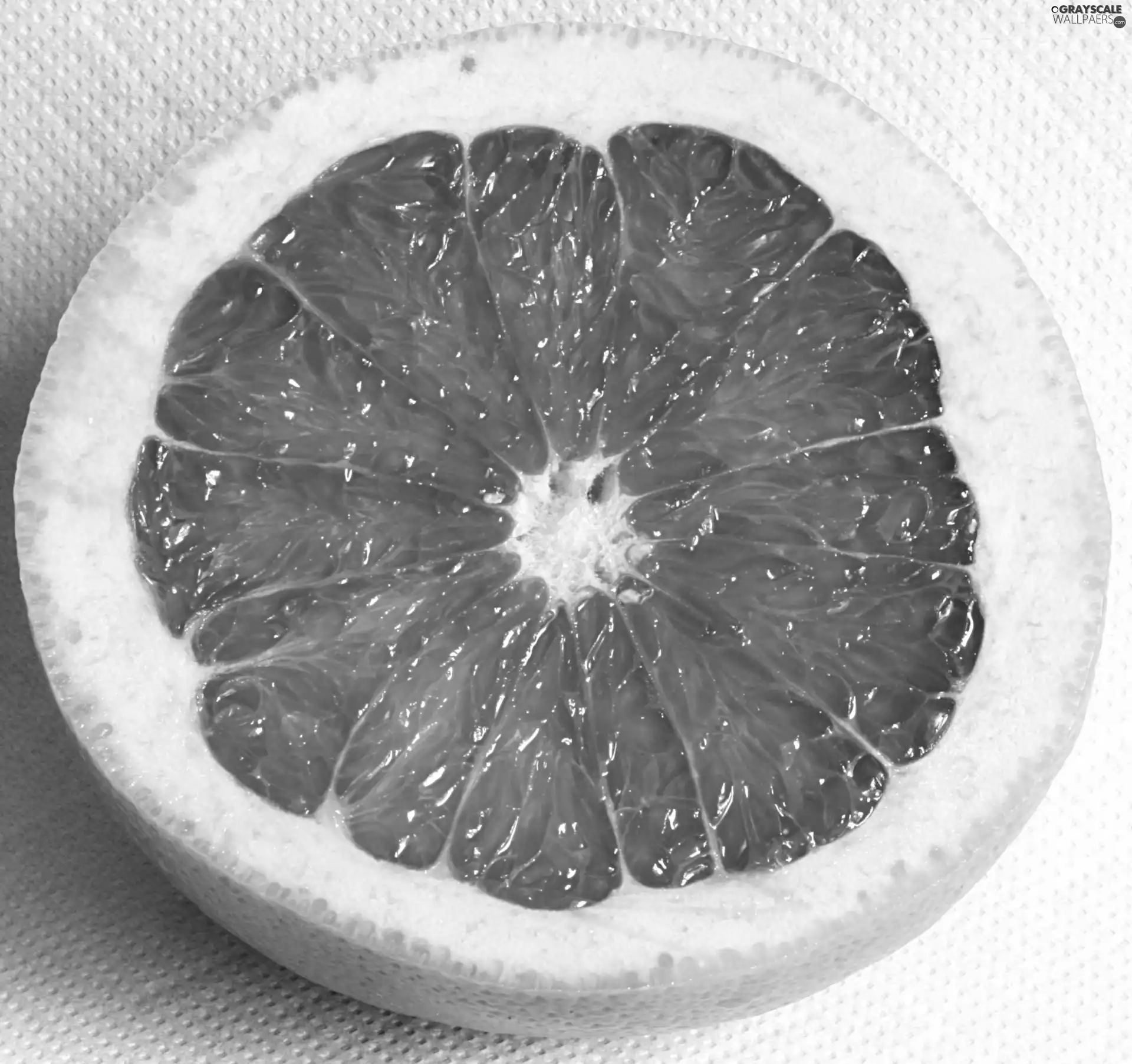 half, red grapefruit