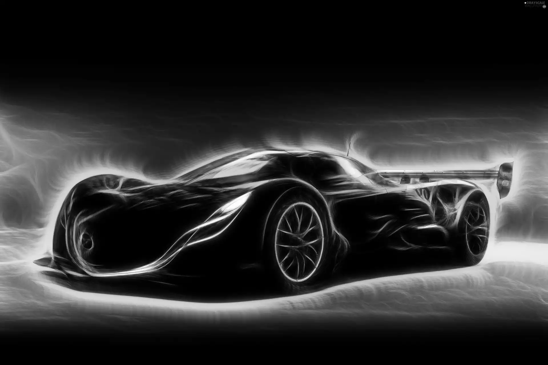 graphics, black, Mazda