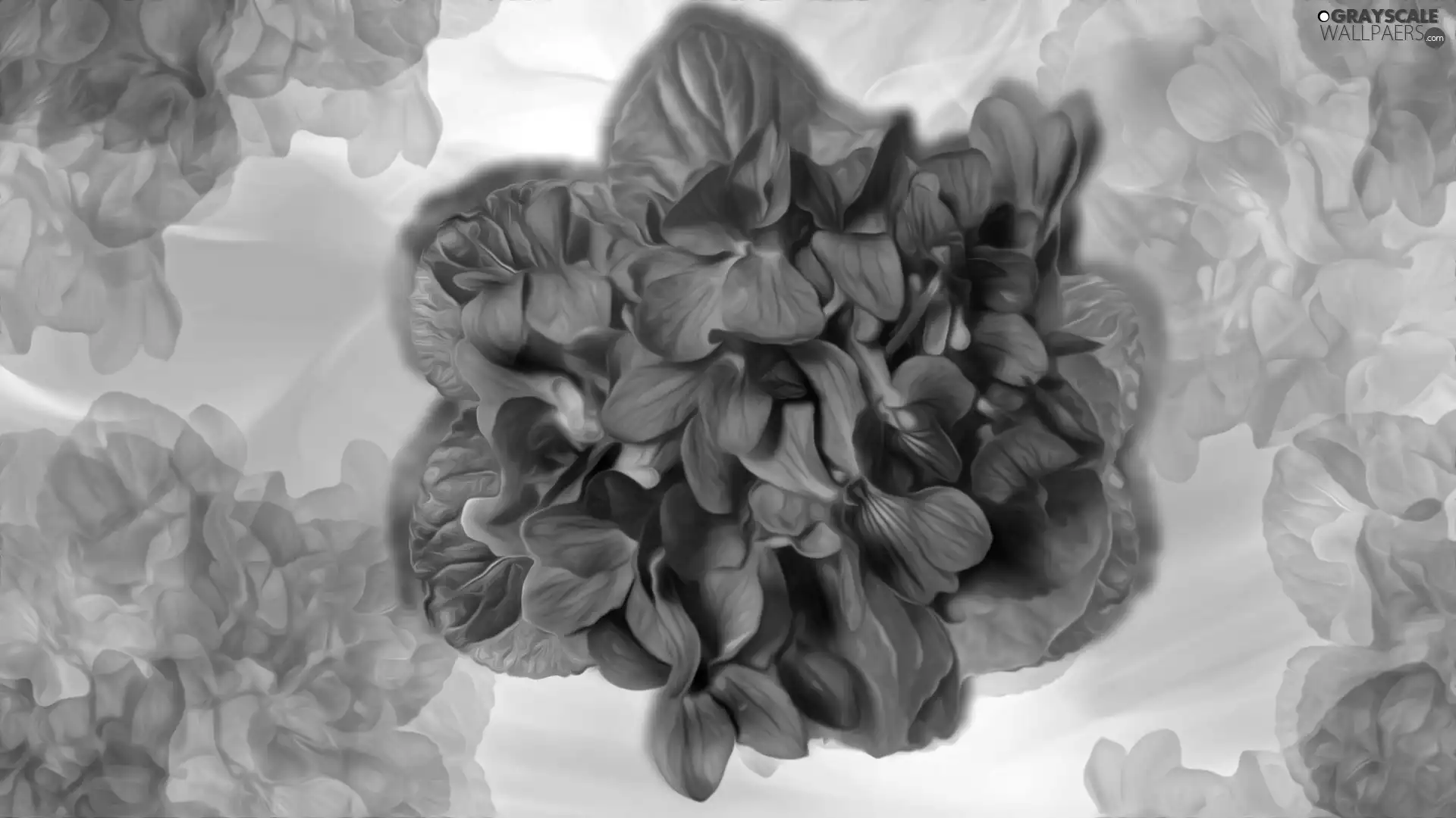 Flowers, small bunch, graphics, fragrant violets