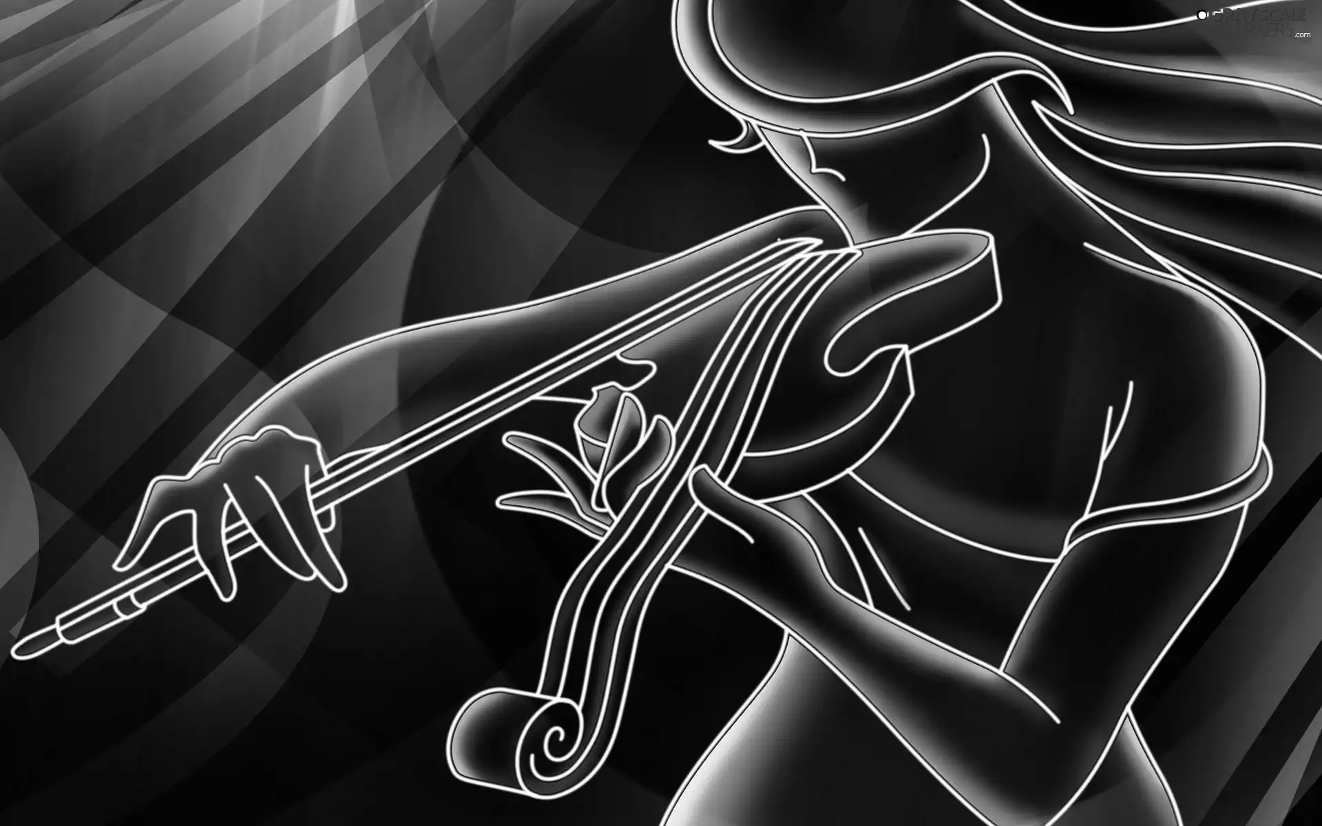 Violinist, graphics